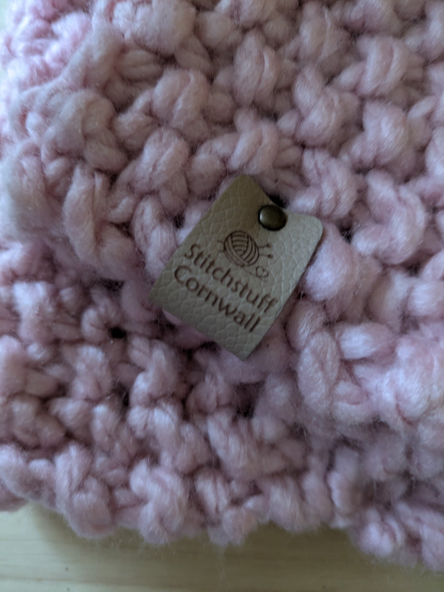 Chunky Knit Neck Warmer - Sea Thrift