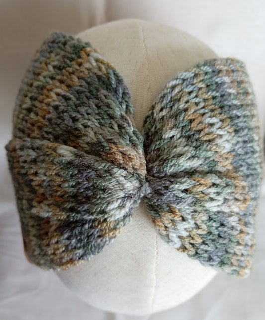 Knitted Ear Warmers - Rock Pool
