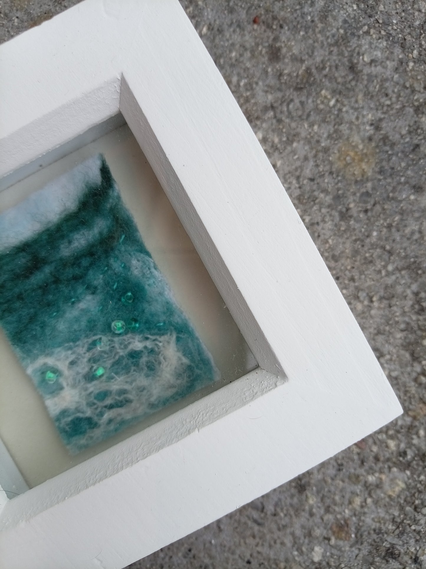 Mini Felted Seascape - Surf