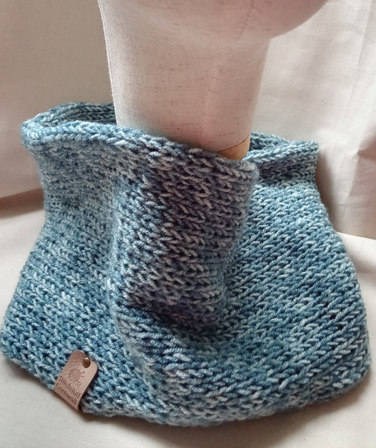 Knitted Neck Warmer - Stormy Sea