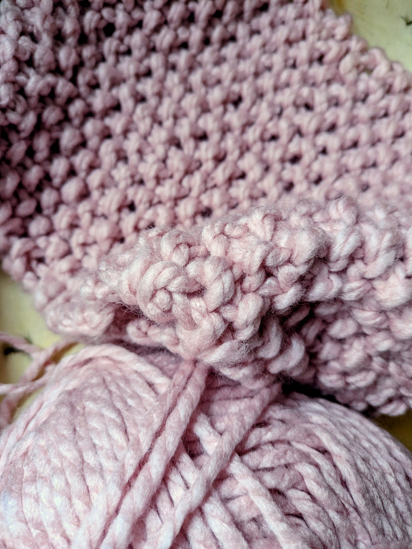 Chunky Knit Neck Warmer - Sea Thrift