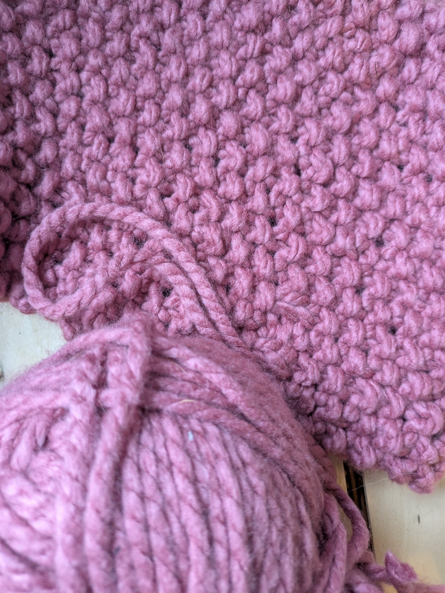 Chunky Knit Neck Warmer - Hedgerow Berries