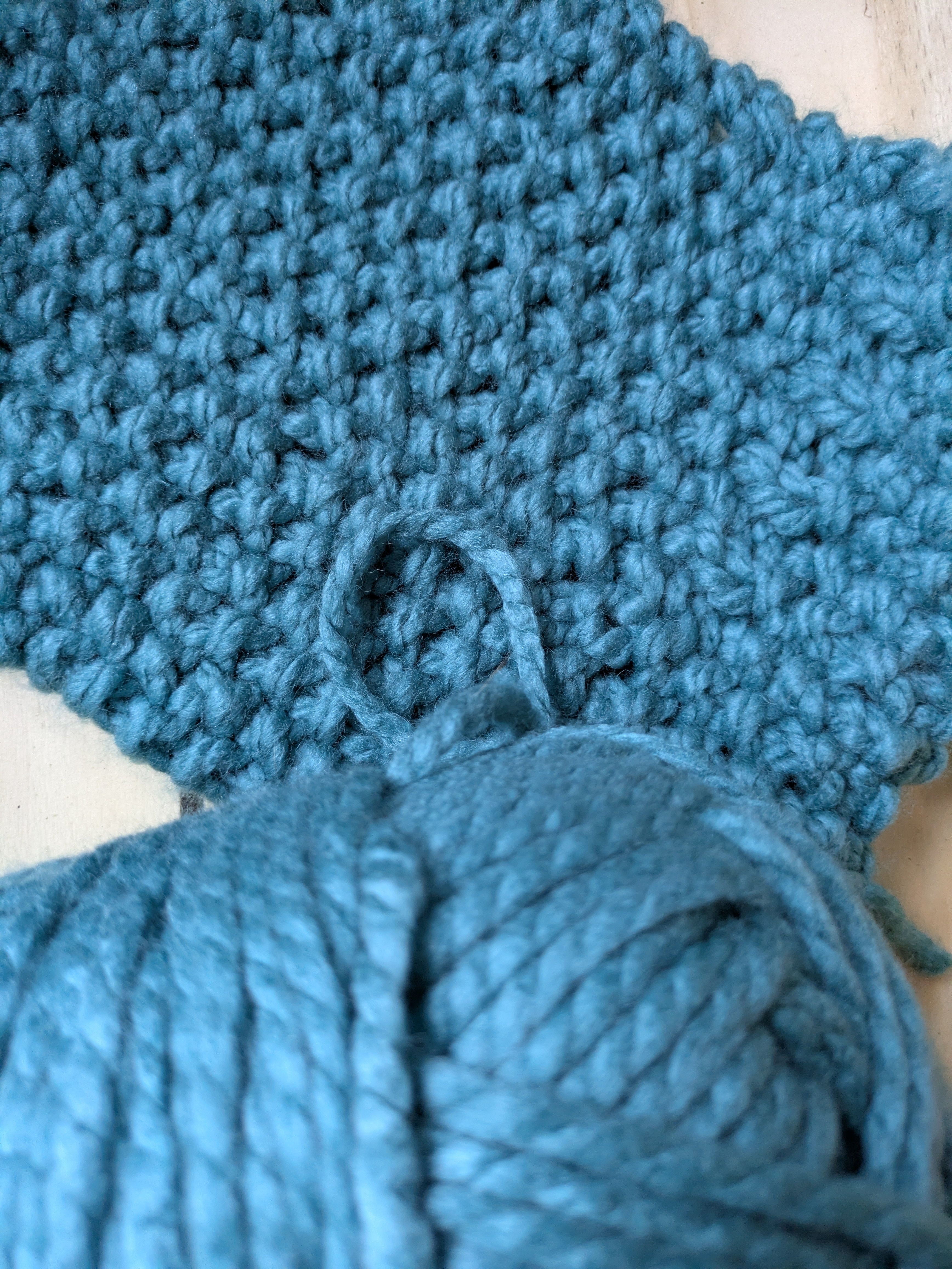 Chunky Knit Snood - Stormy Sea