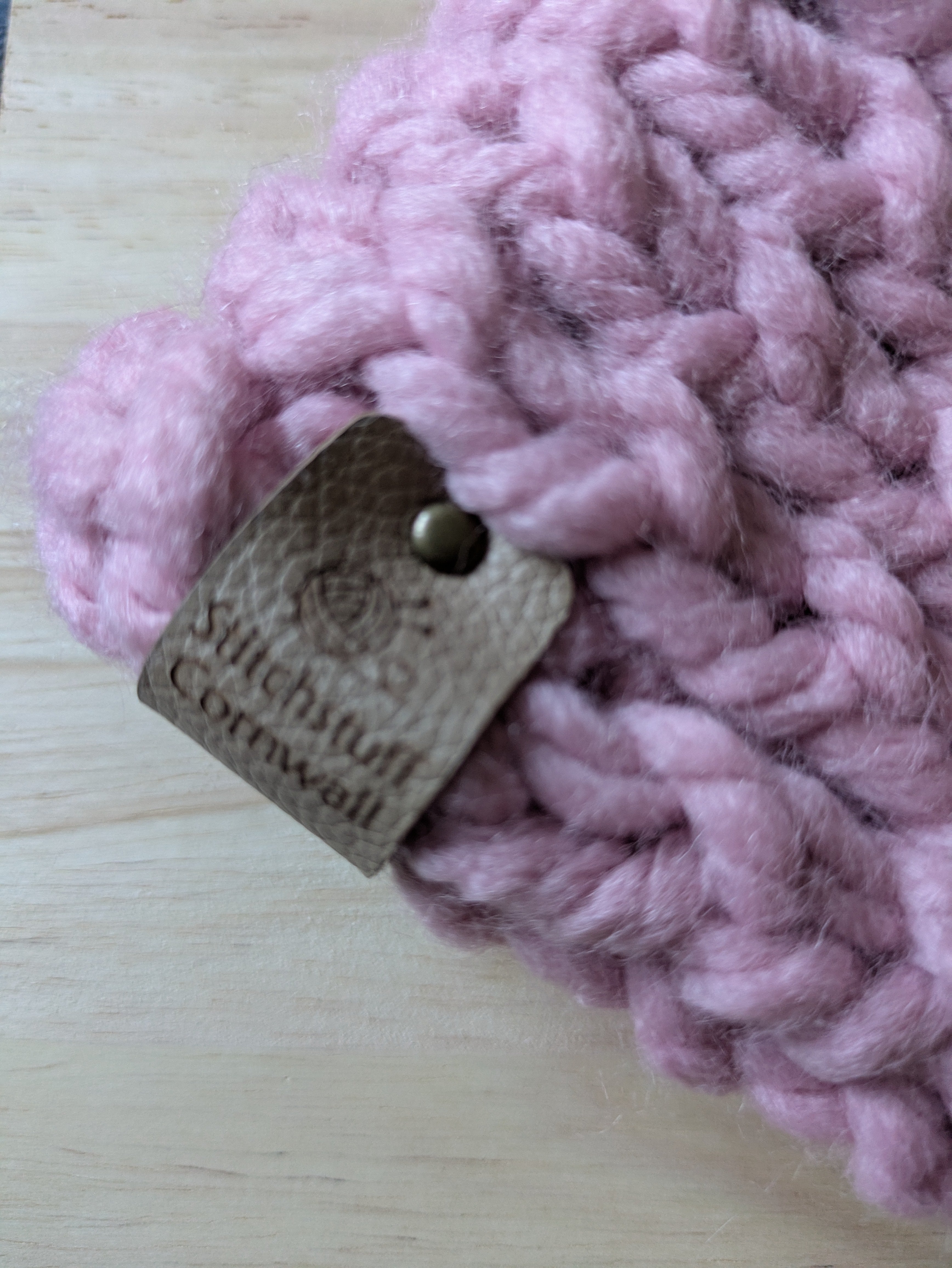 Chunky Knit Ear Warmers - Sea Thrift