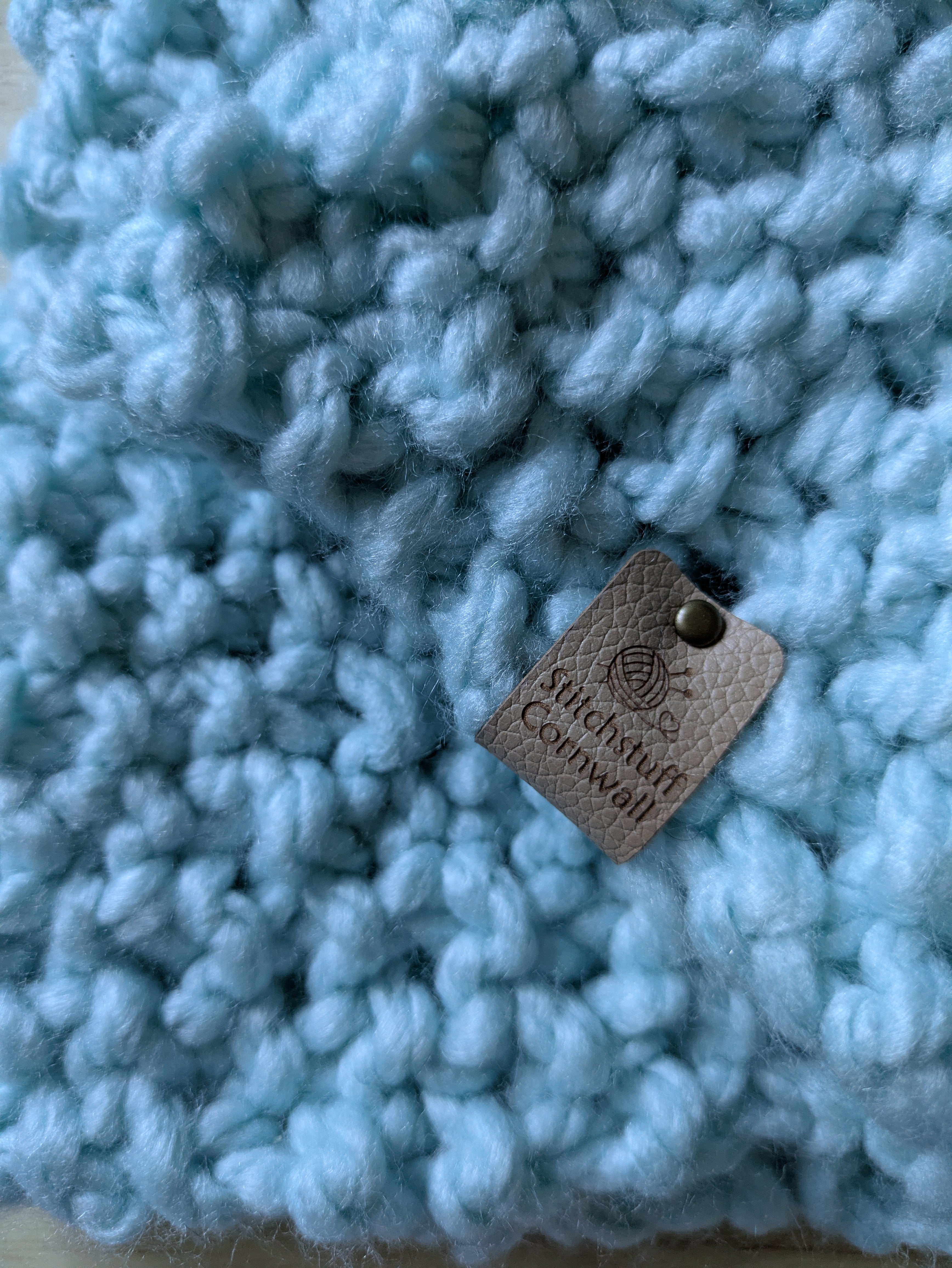 Chunky Knit Snood - Sea Froth
