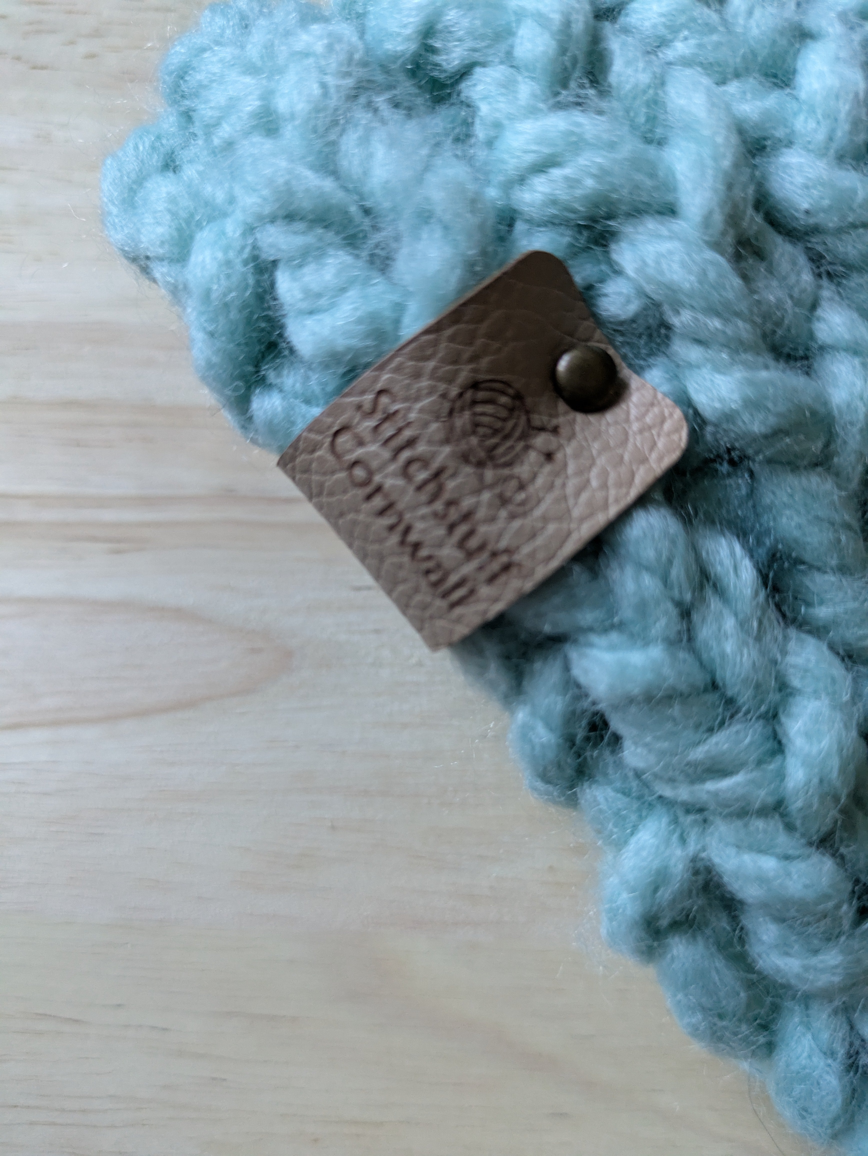 Chunky Knit Ear Warmers - Sea Froth