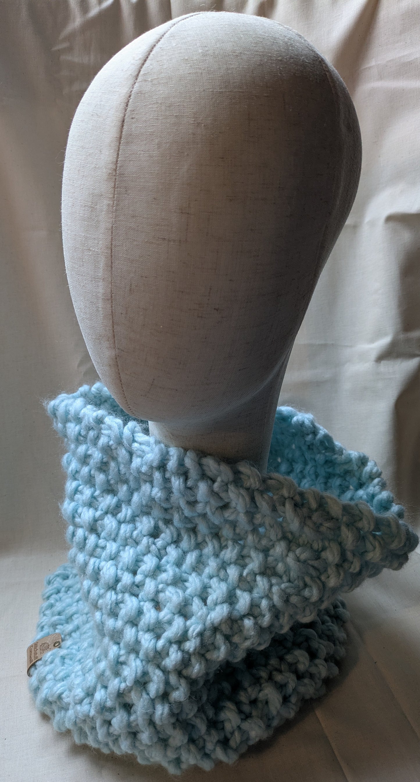 Chunky Knit Neck Warmer - Sea Froth