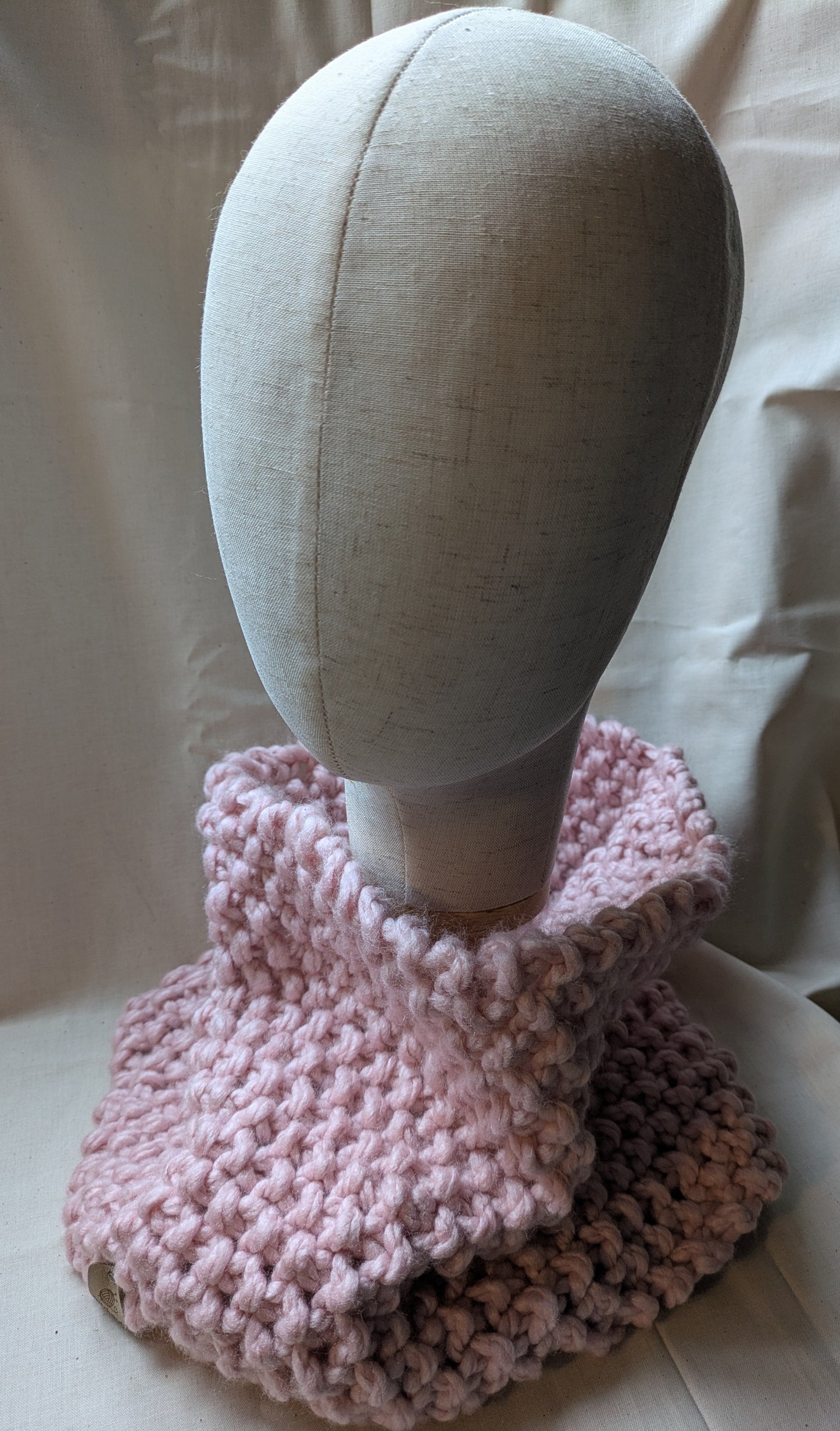 Chunky Knit Neck Warmer - Sea Thrift