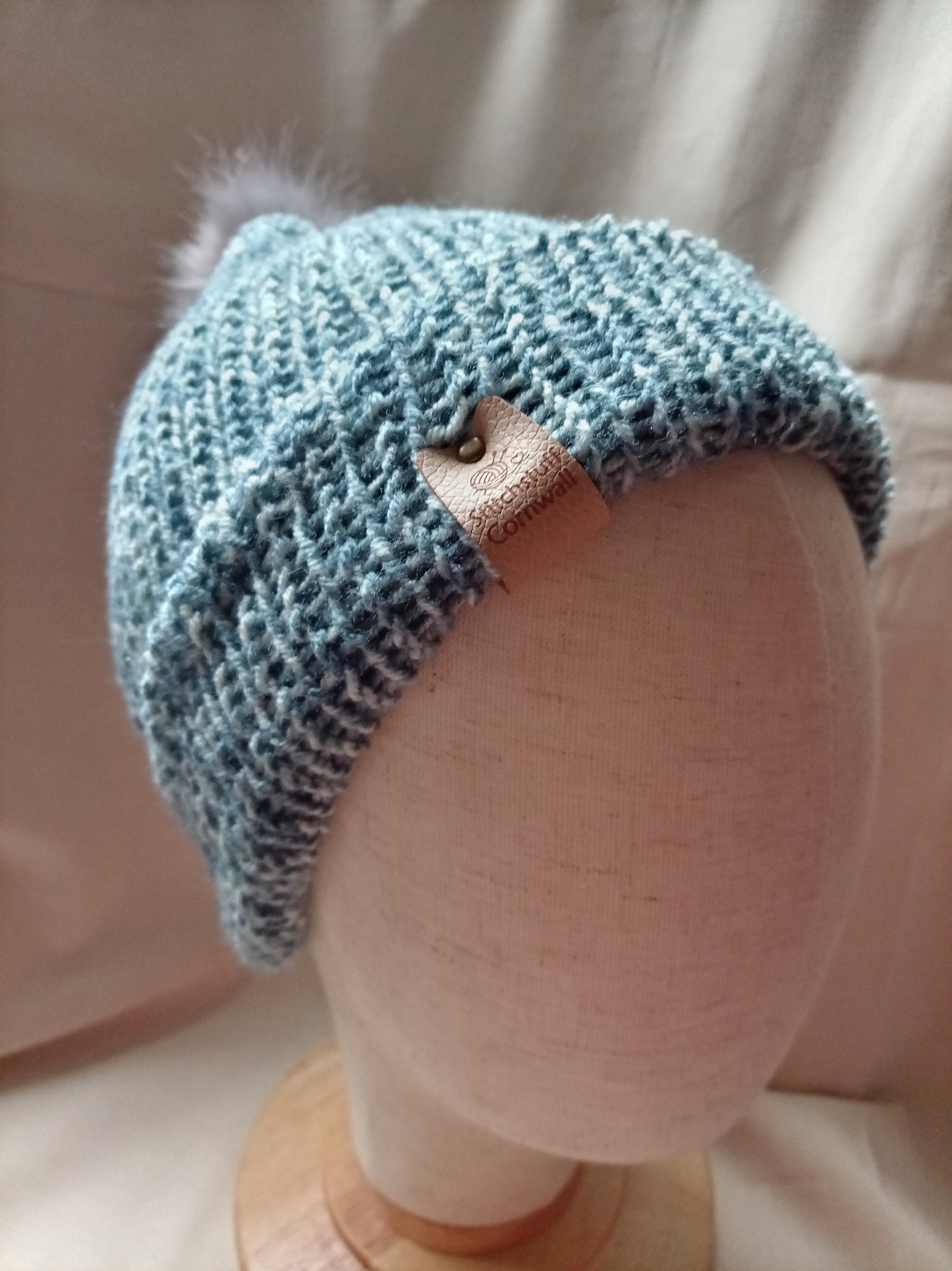 Knitted Hat - Stormy Sea