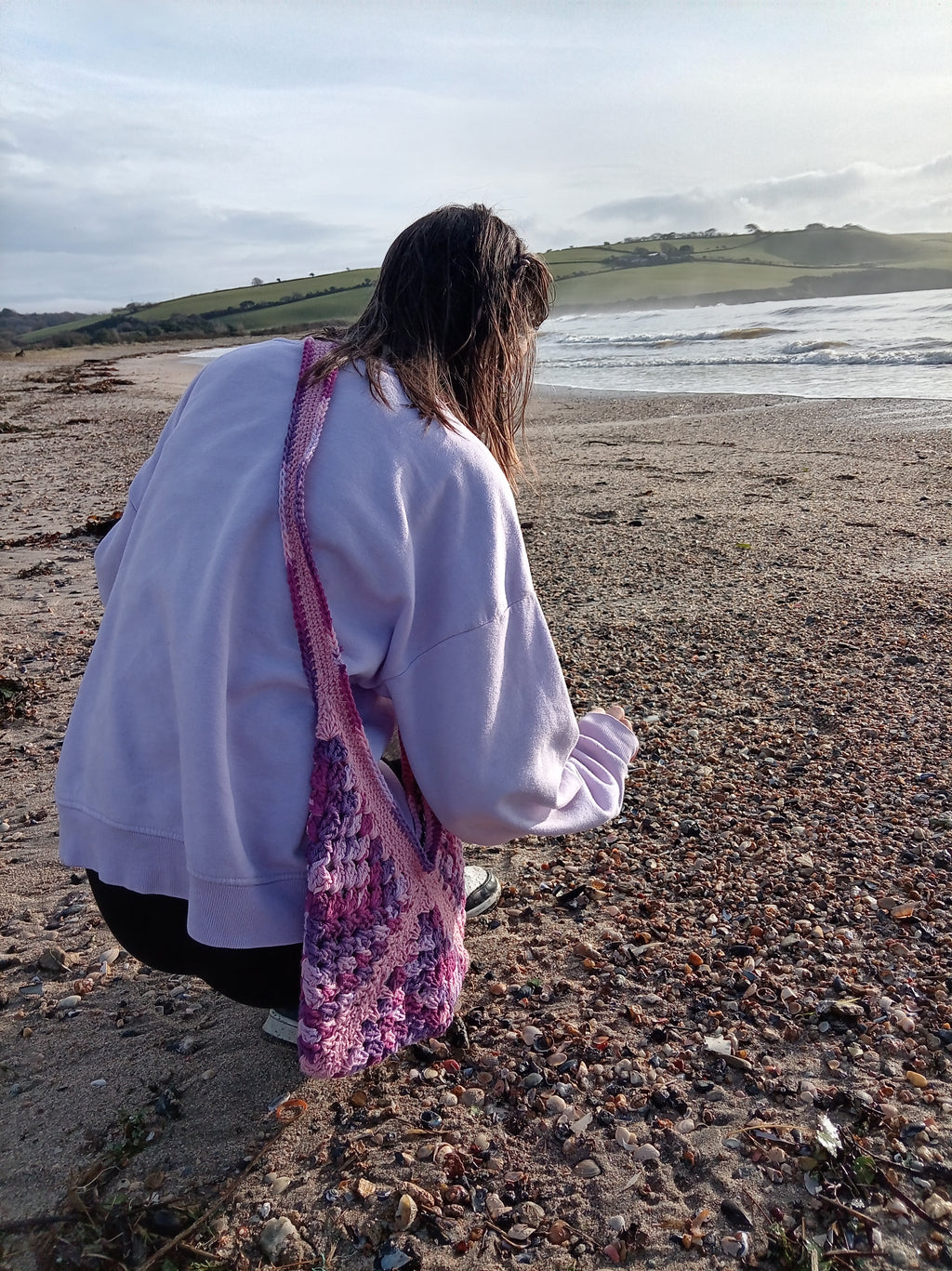 Crochet Bag - Moorland Heather