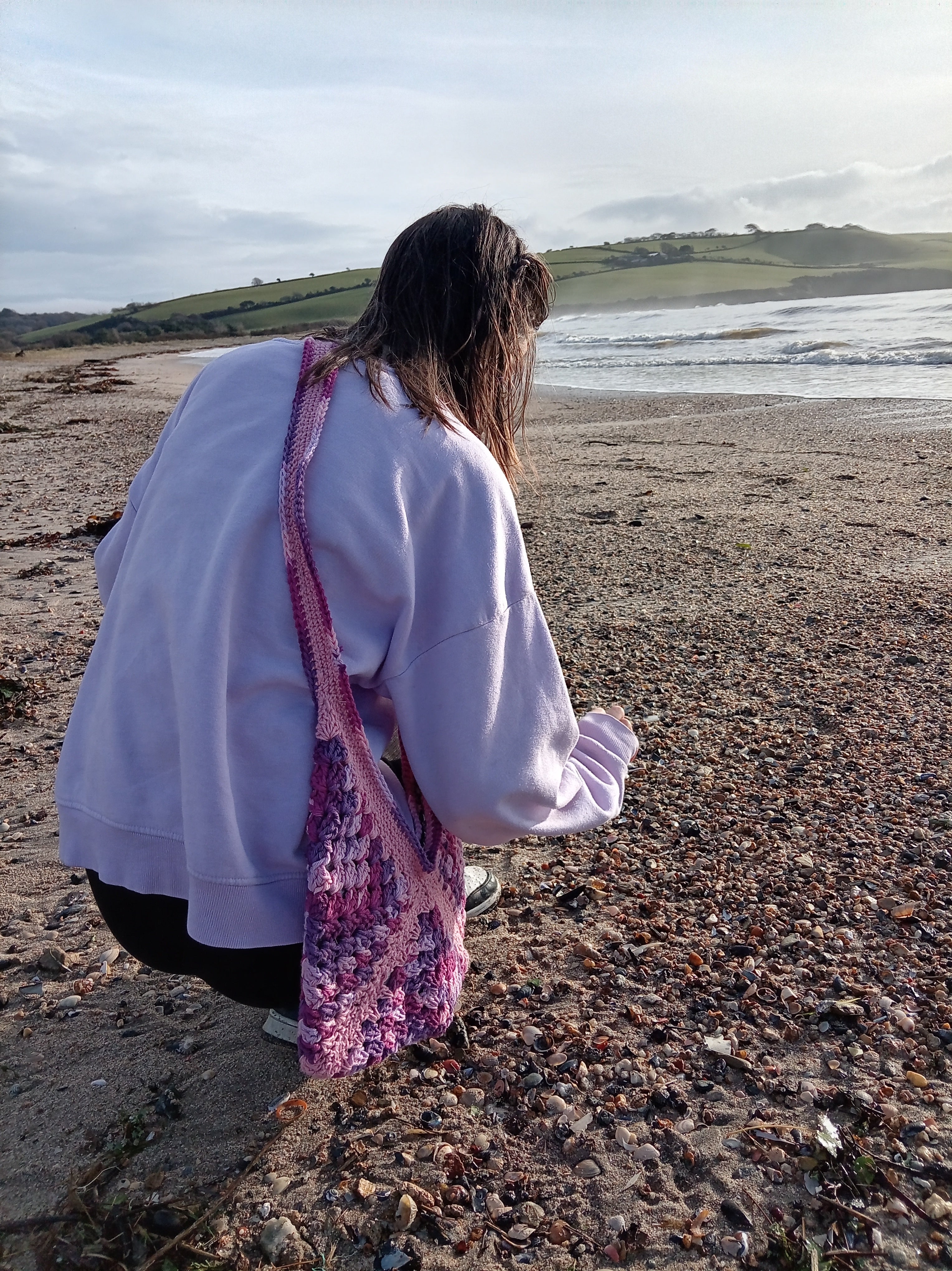 Crochet Bag - Moorland Heather