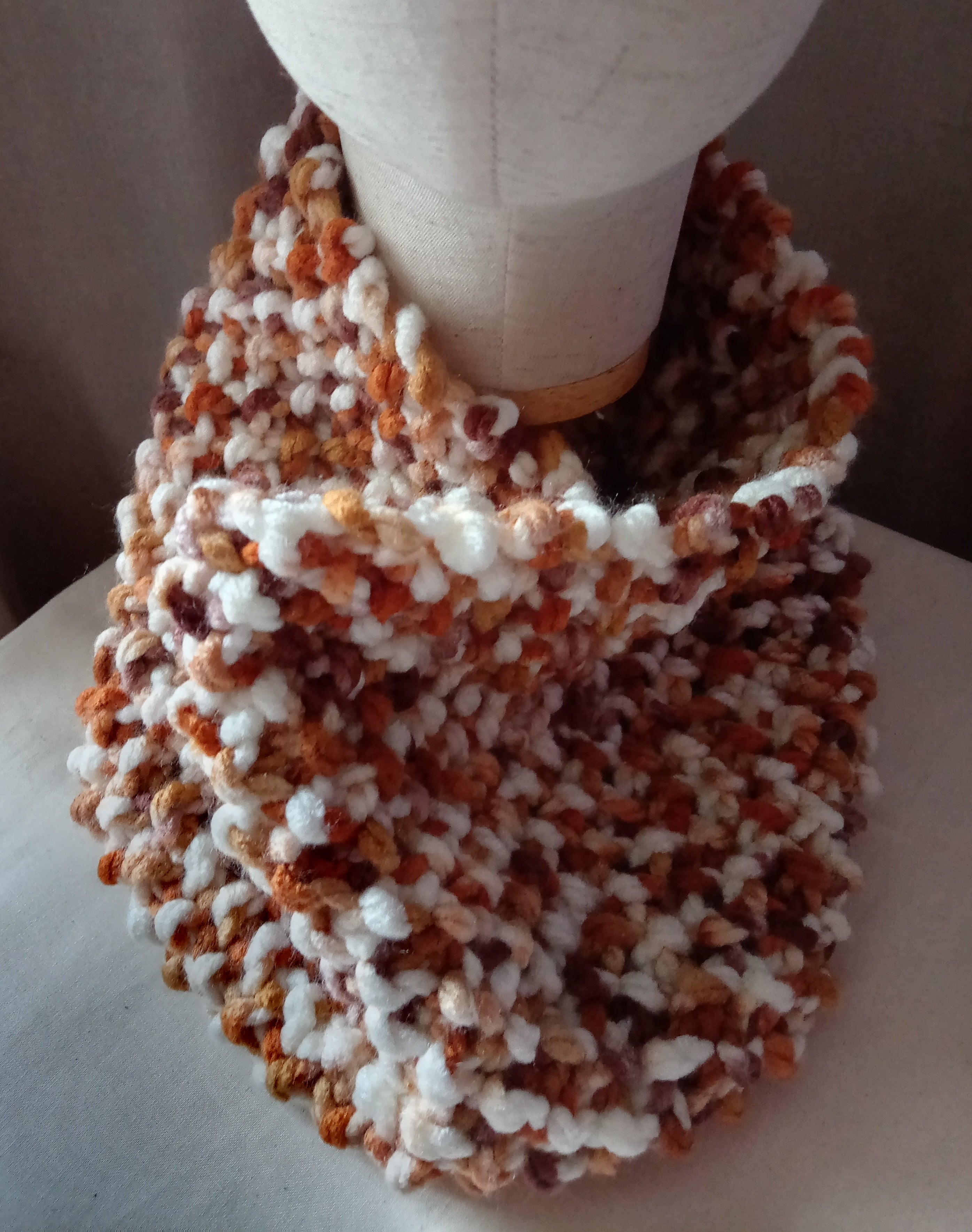 Chunky Knit Snood - Autumn Leaves