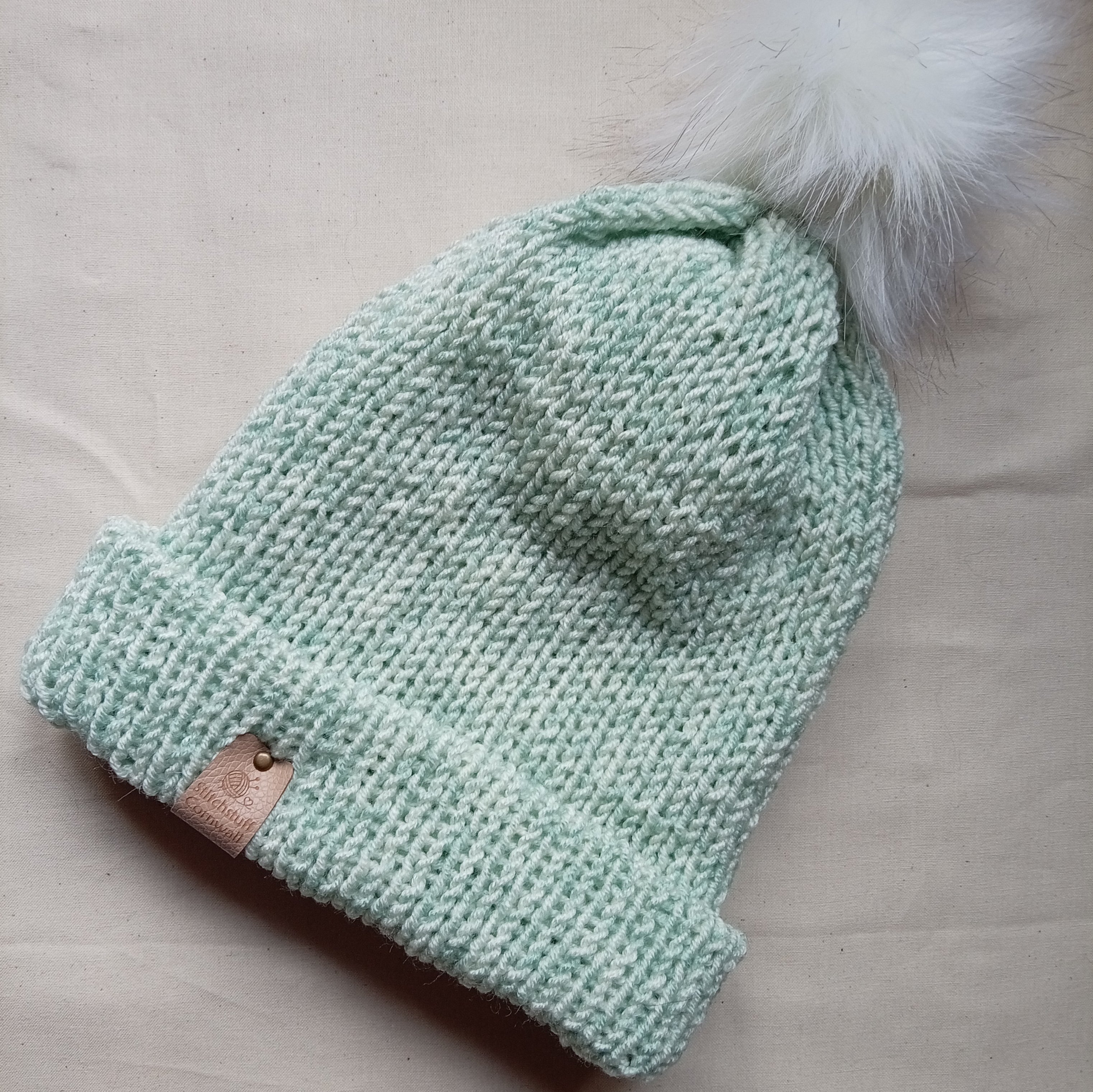 Knitted Hat - Sea Foam