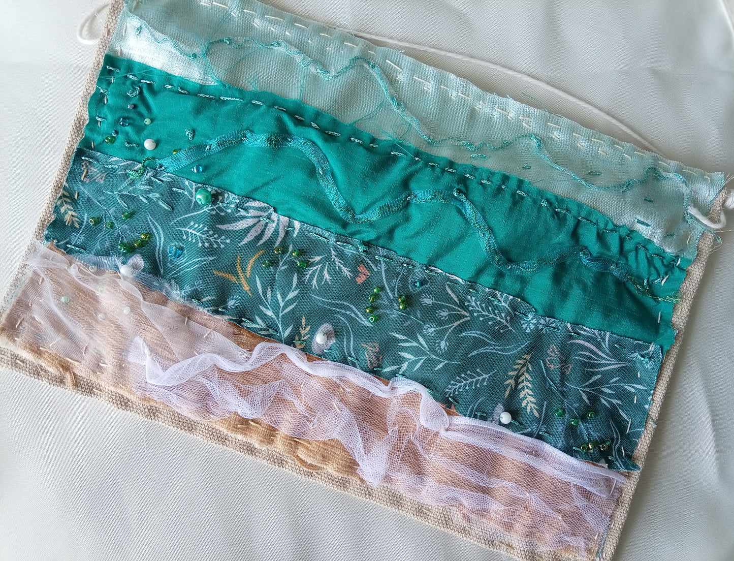 Textile Seascape Wall-Hanging - Tideline