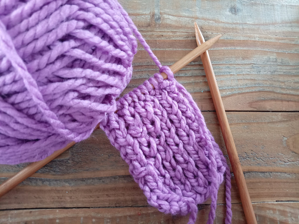 Chunky Knit Ear Warmers - Moorland Heather