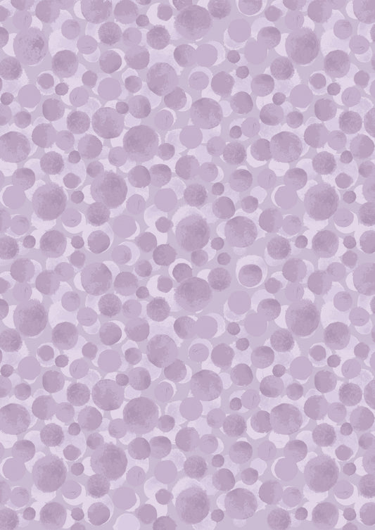 Lewis & Irene Fabric - Bumbleberries - Soft Lavender - FQ