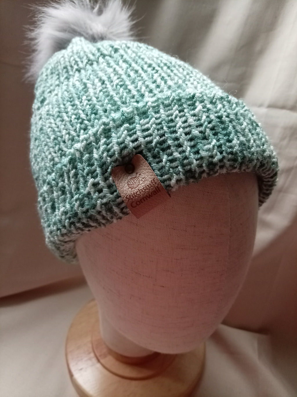 Knitted Hat - Sea Glass