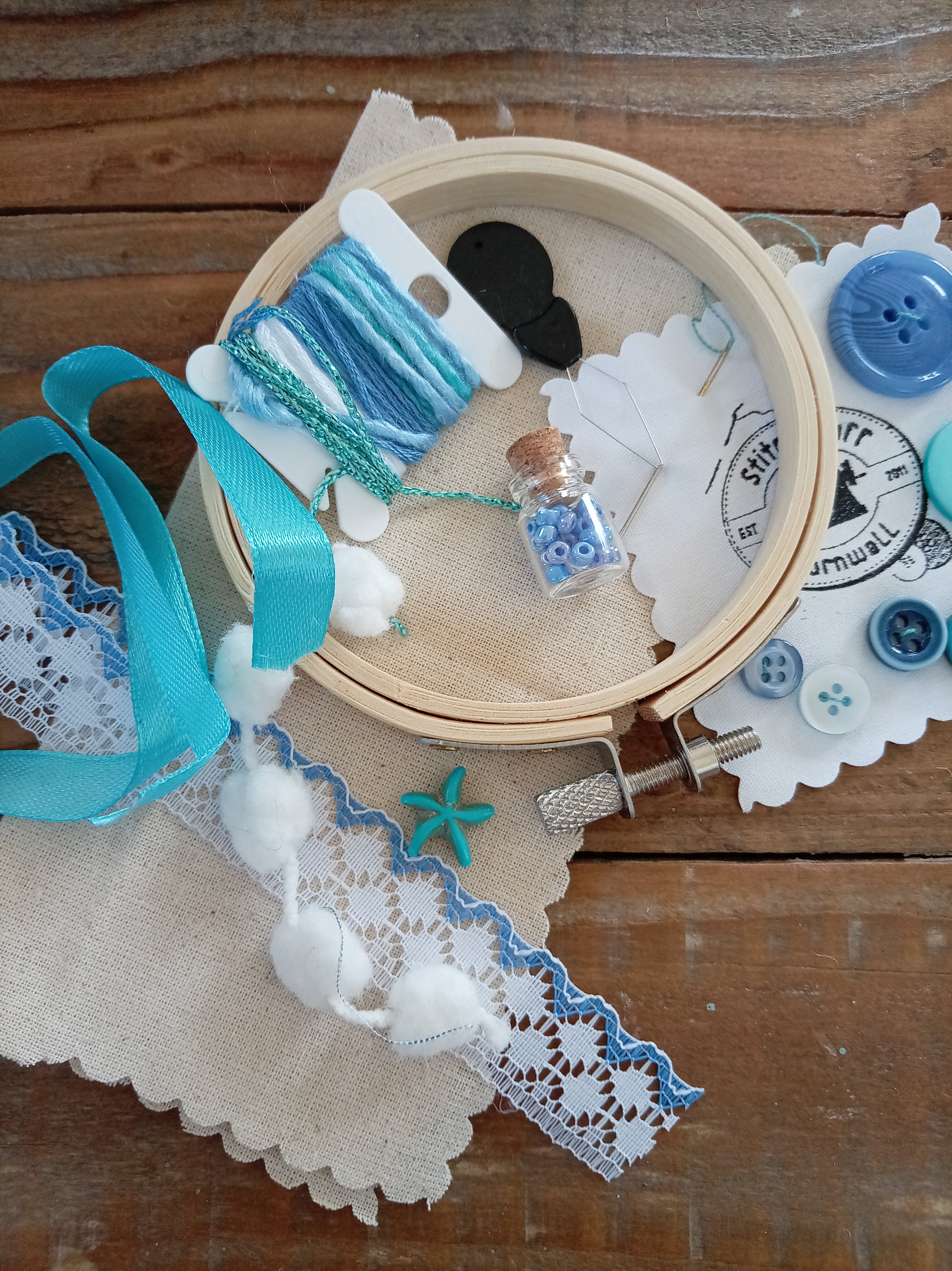 Slow Stitch Mini Pack - Ocean Blue
