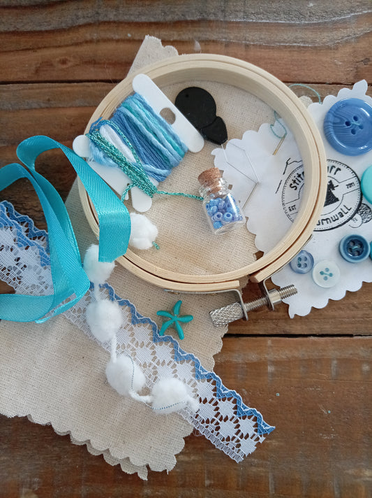 Slow Stitch Mini Pack - Ocean Blue