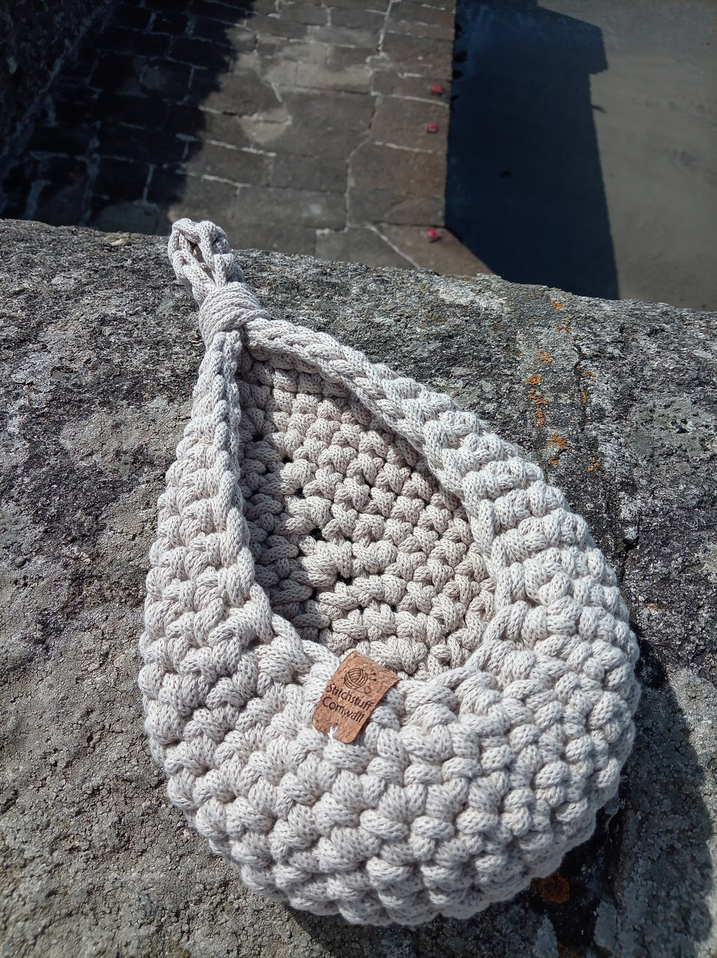 Chunky Crochet Hanging Basket - Harbour Wall