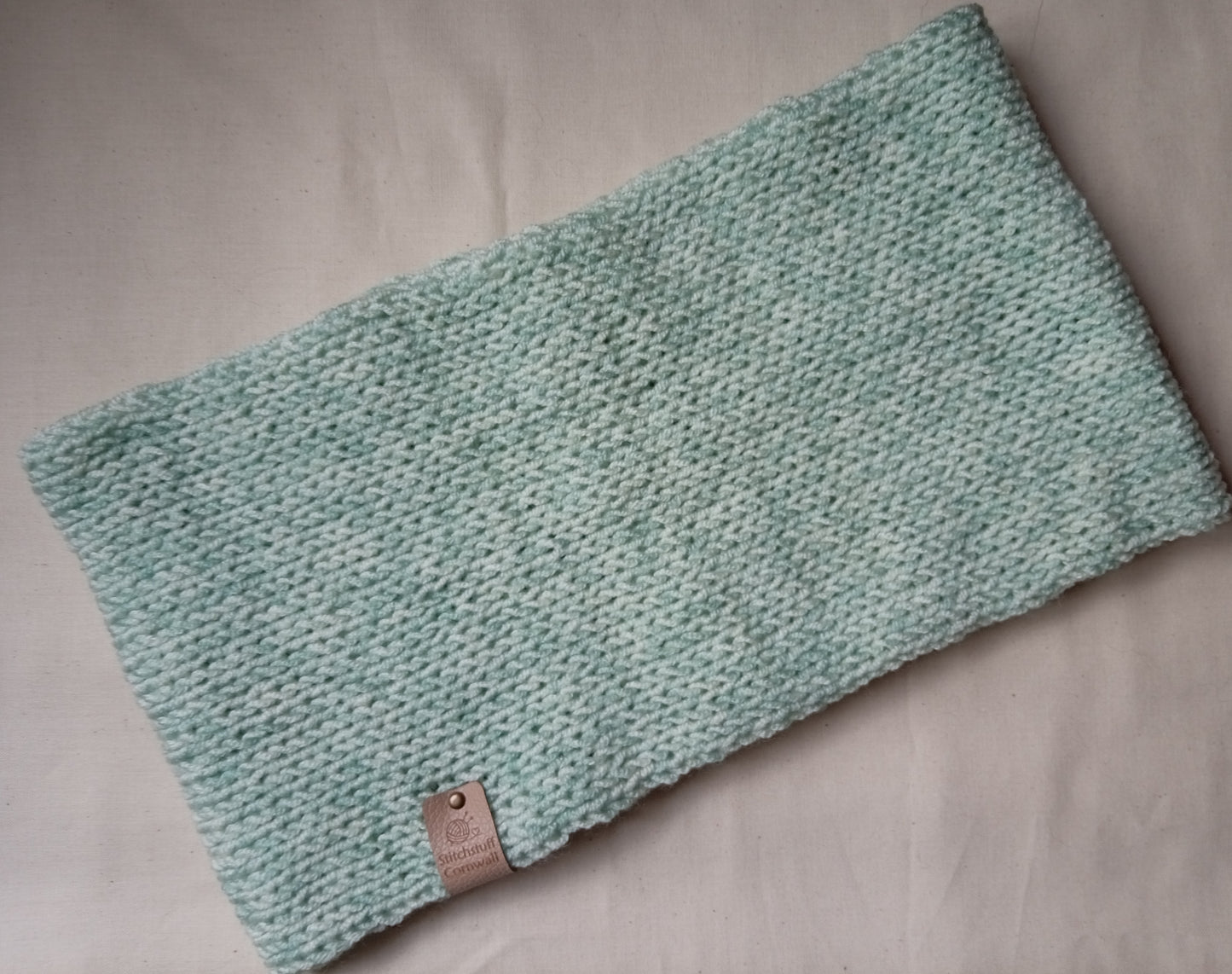 Knitted Neck Warmer - Sea Foam