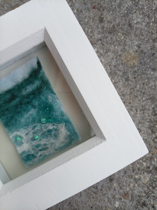 Mini Felted Seascape - Surf
