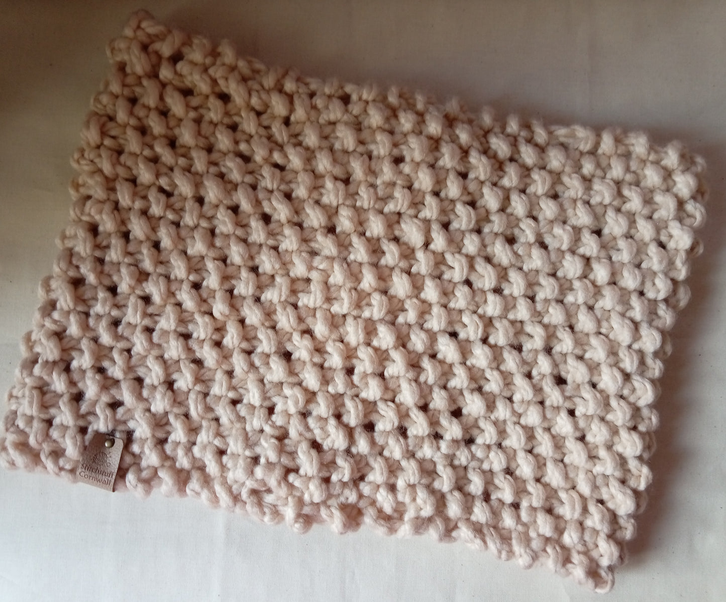 Chunky Knit Neck Warmer - Pebble
