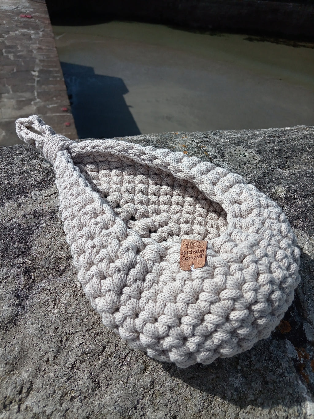 Chunky Crochet Hanging Basket - Harbour Wall