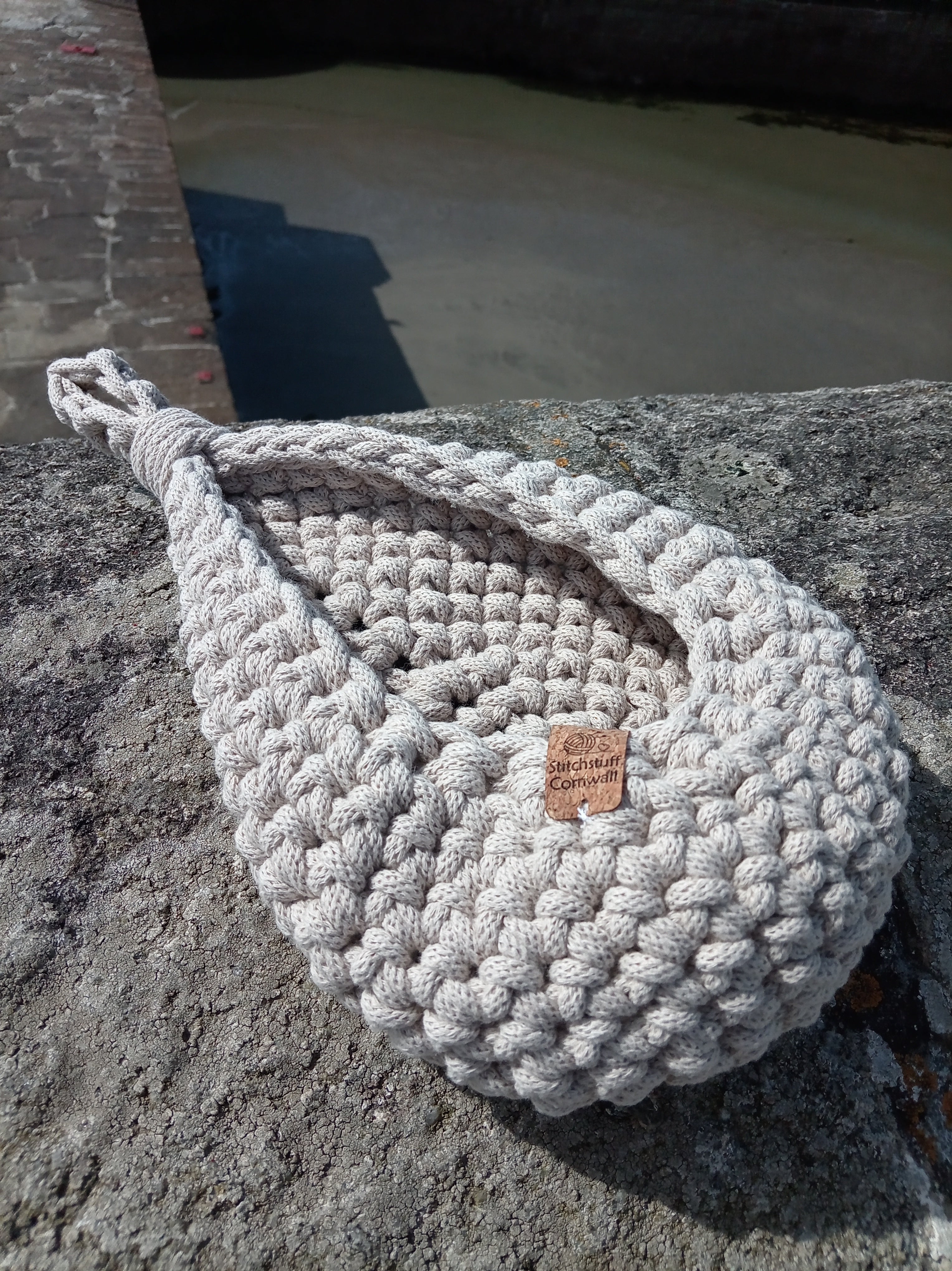 Chunky Crochet Hanging Basket - Harbour Wall