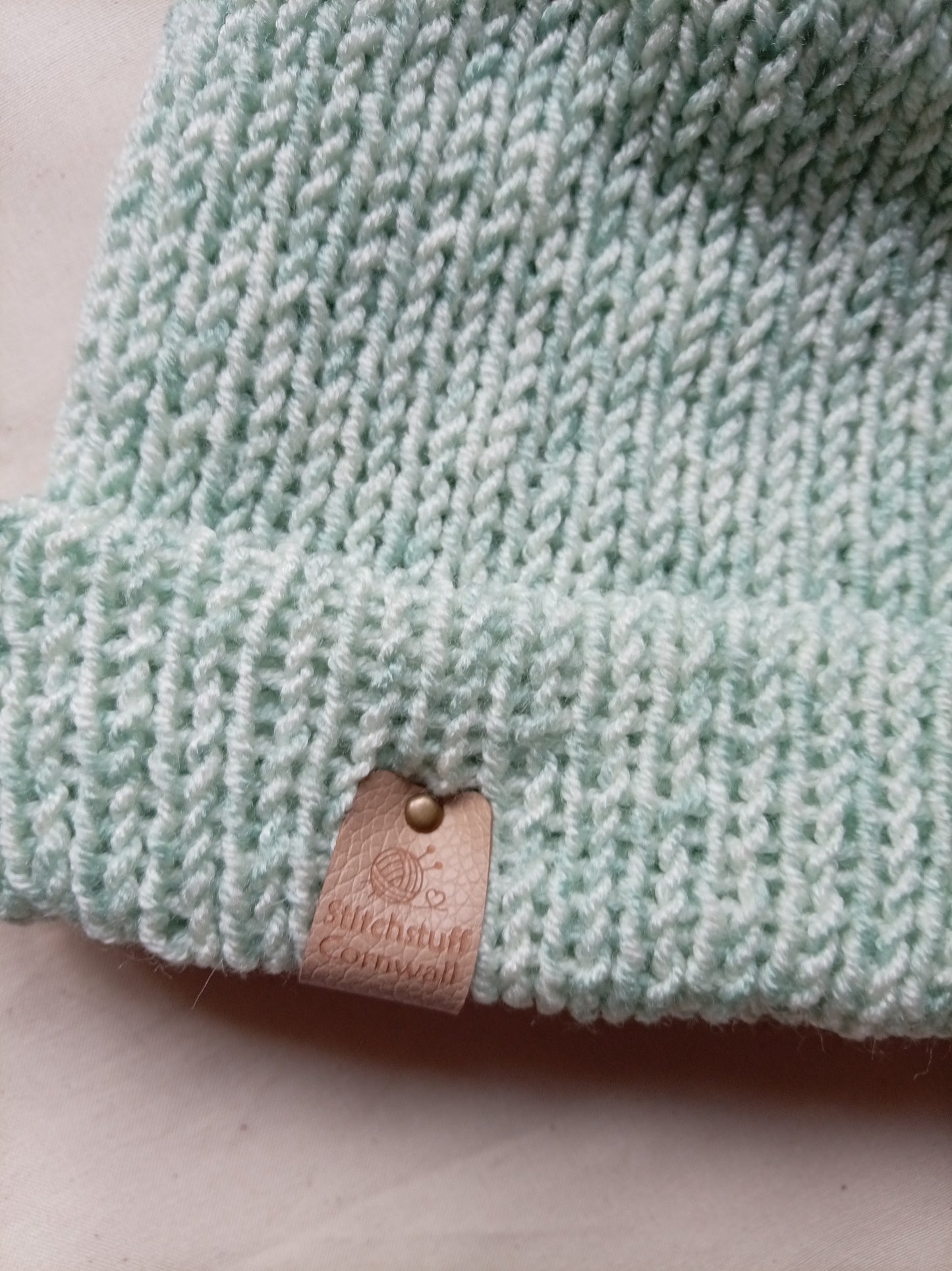 Knitted Hat - Sea Foam