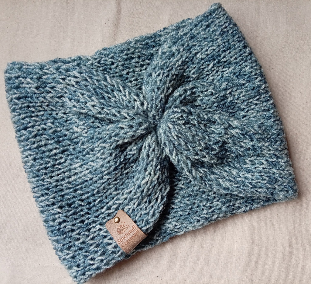 Knitted EarWarmers - Deep Sea