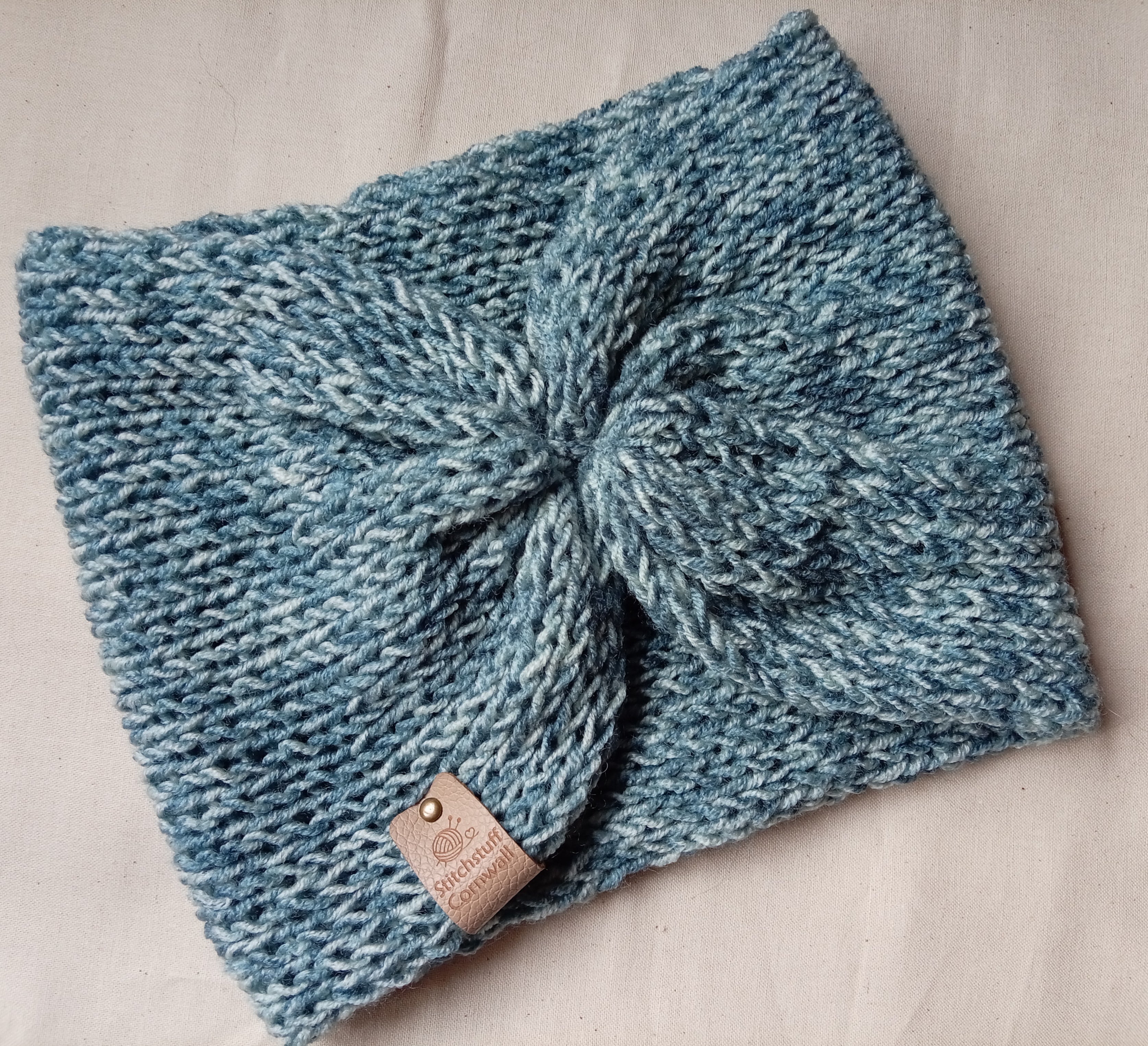 Knitted EarWarmers - Deep Sea