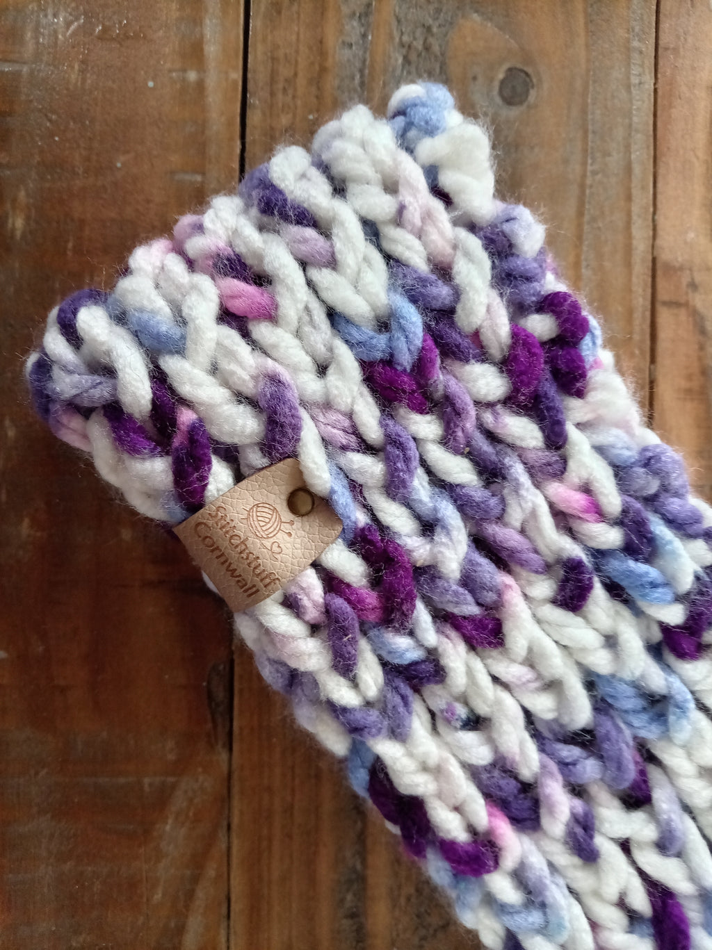 Chunky Knit Ear Warmers - Tide Pool