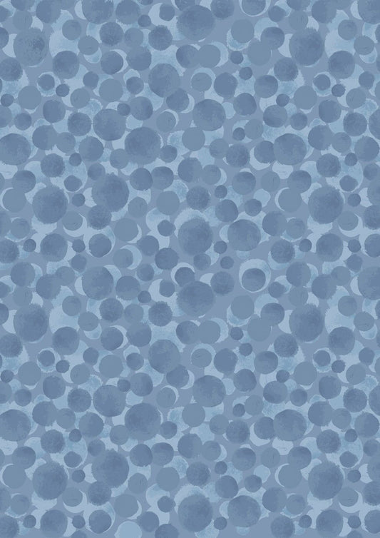 Lewis & Irene Fabric - Bumbleberries - Coastal Blue - FQ