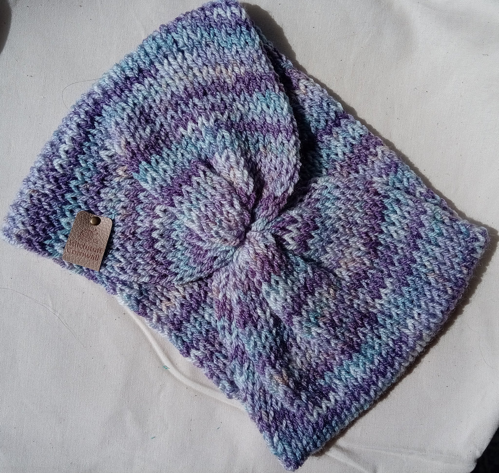 Knitted Ear Warmers - Tide Pool