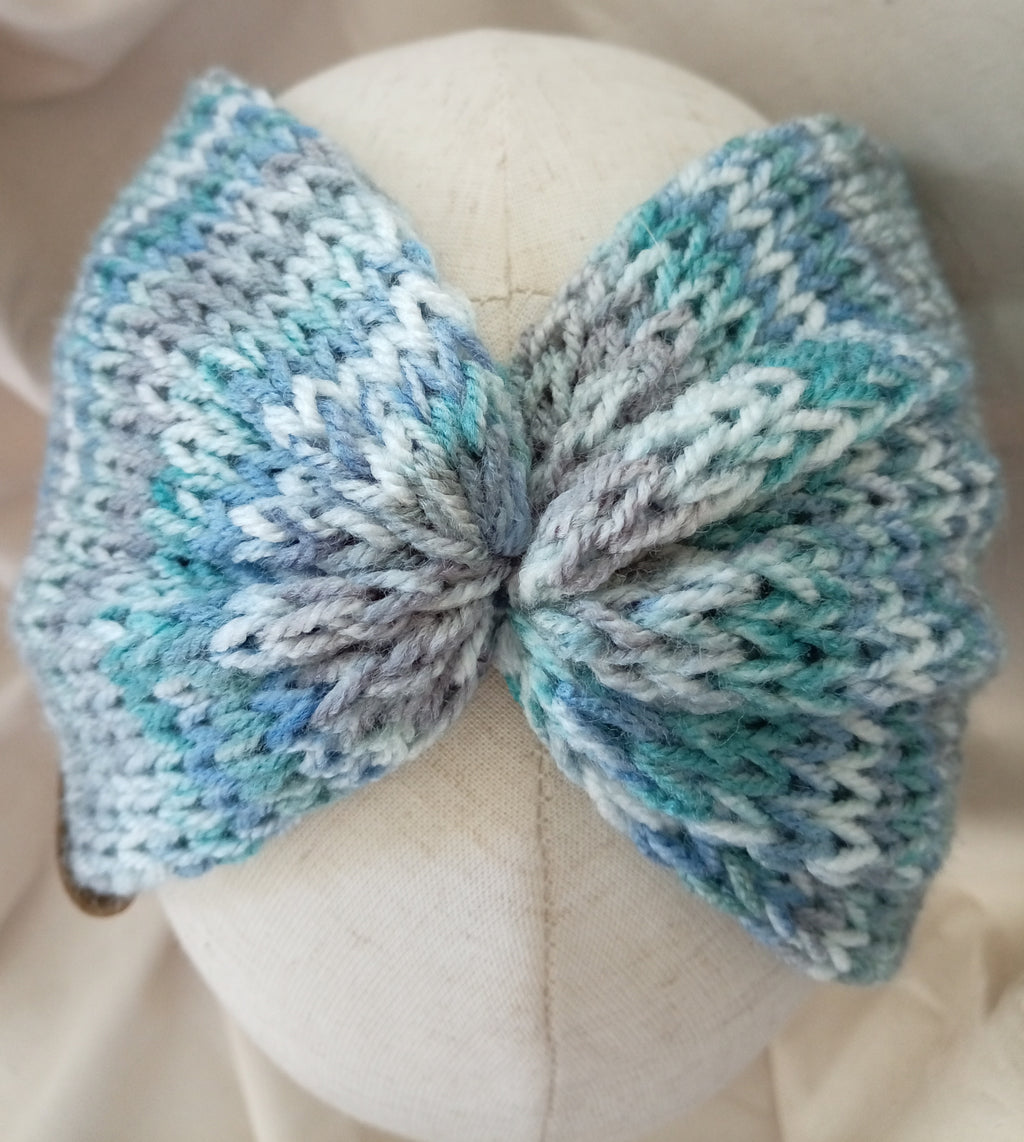 Knitted Ear Warmers - Sea Spray