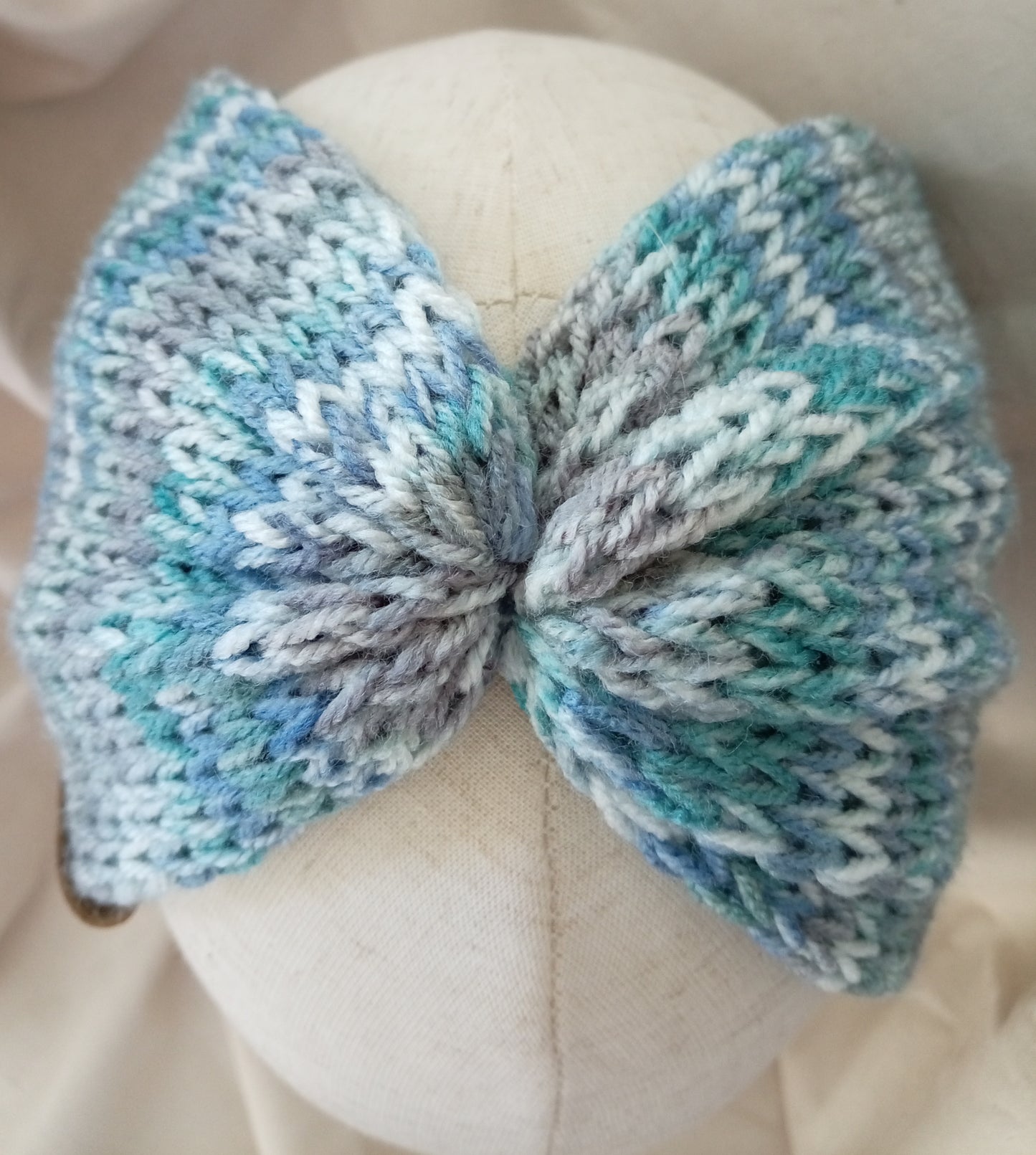Knitted Ear Warmers - Sea Spray