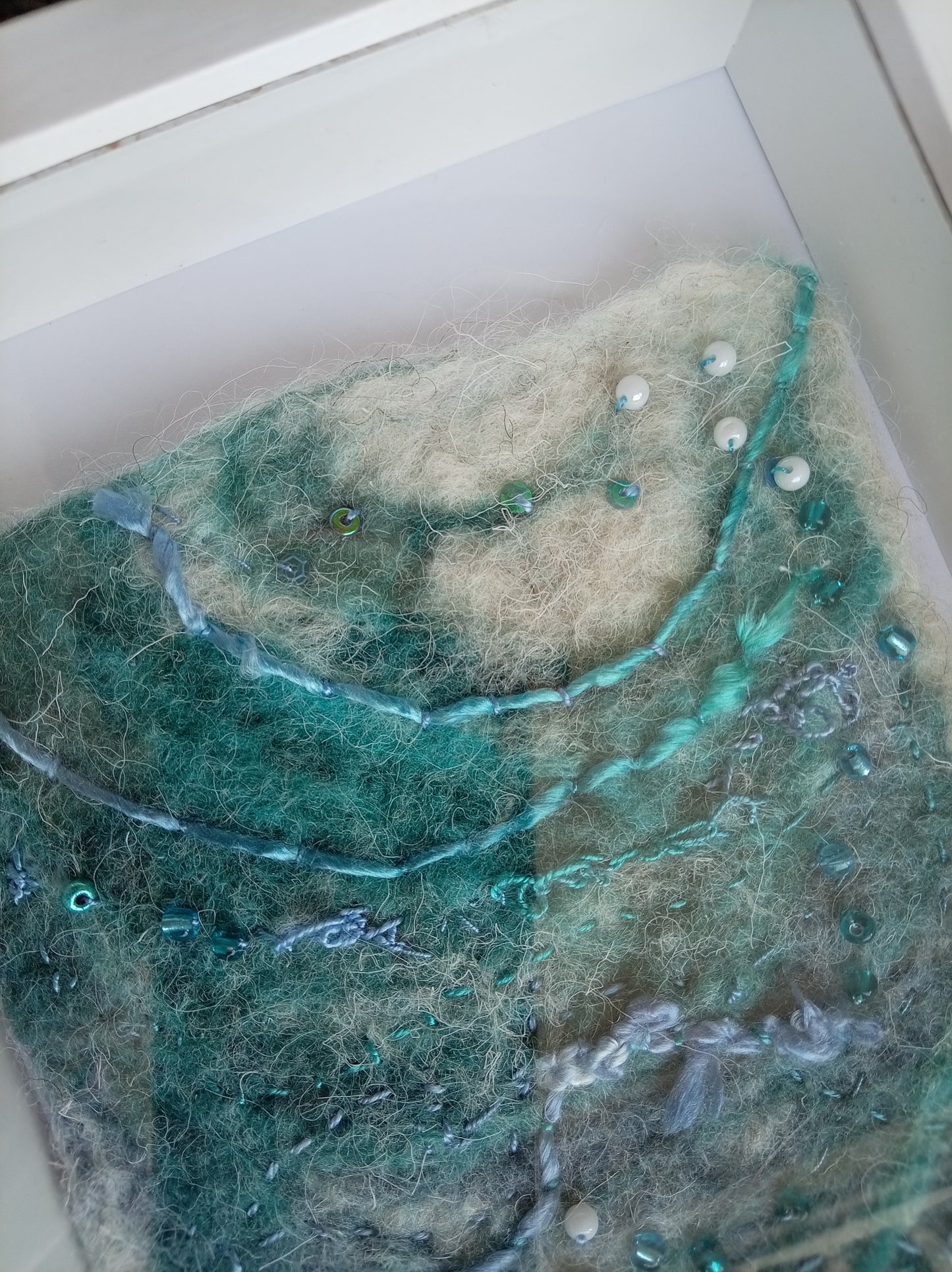 Felted Seascape - In The Surf