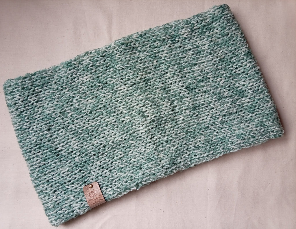Knitted NeckWarmer - Sea Glass
