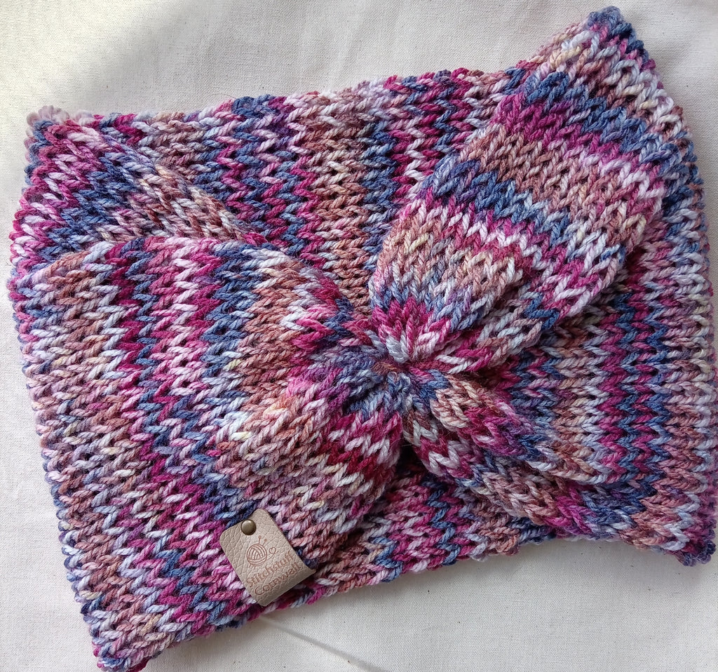 Knitted Ear Warmers - Sunset Beach
