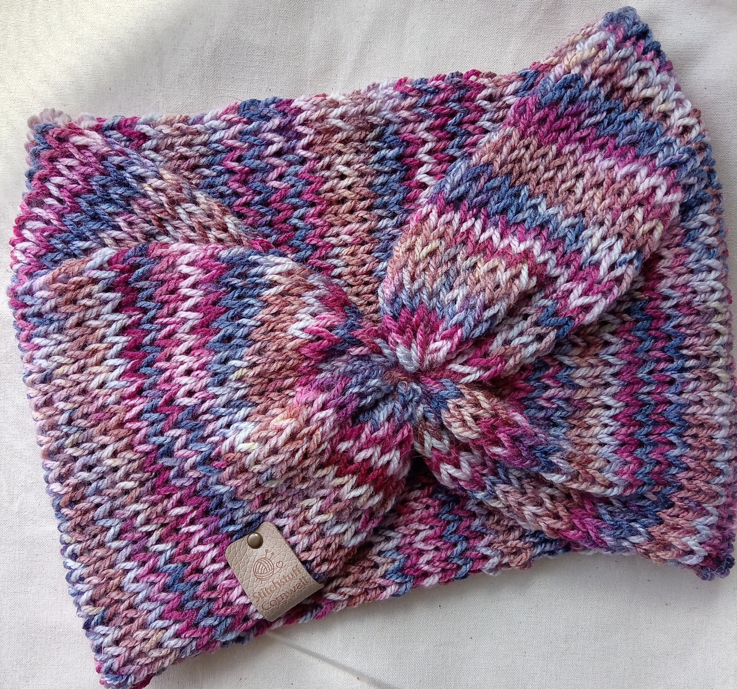 Knitted Ear Warmers - Sunset Beach