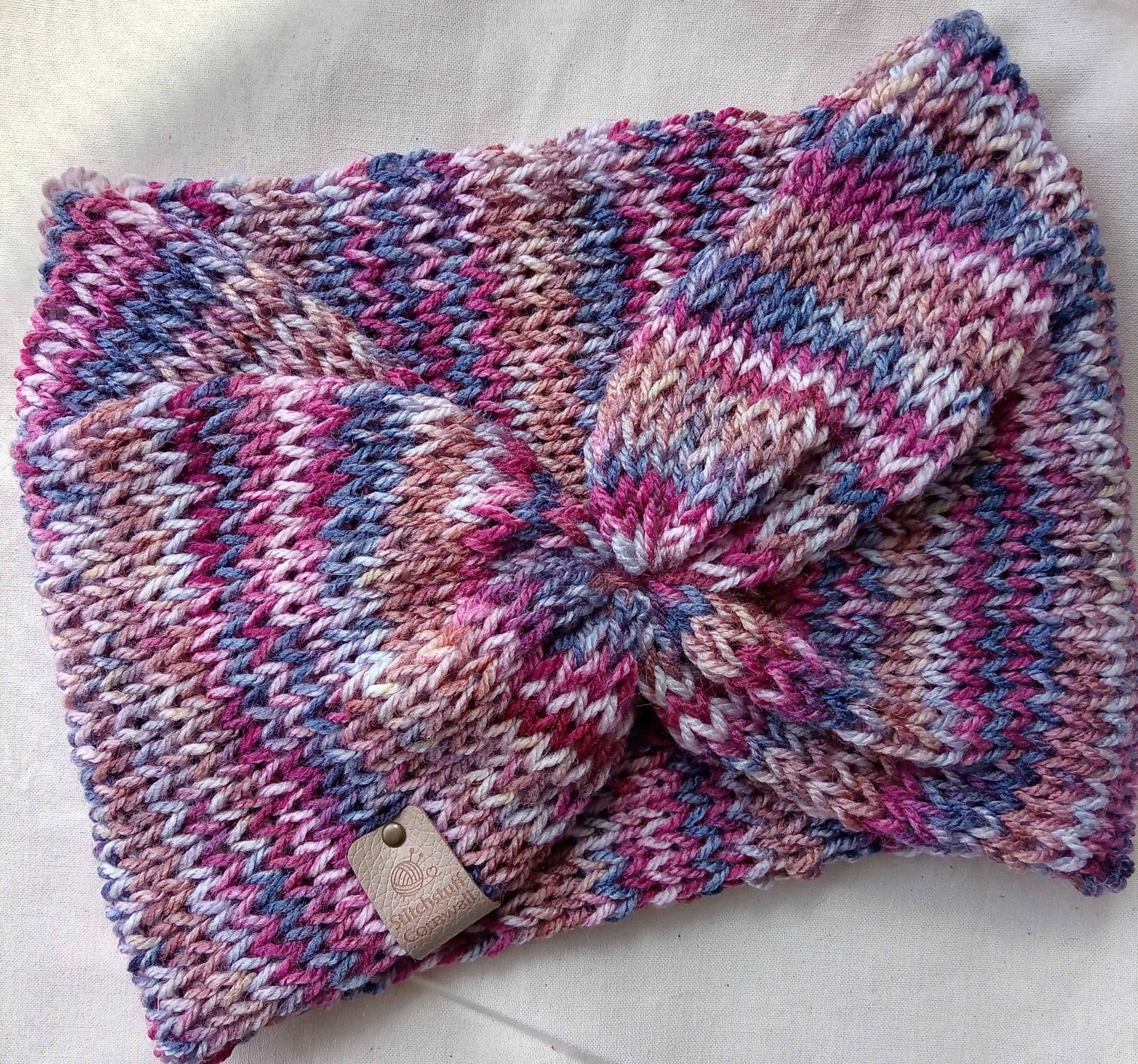 Knitted Ear Warmers - Sunset Beach