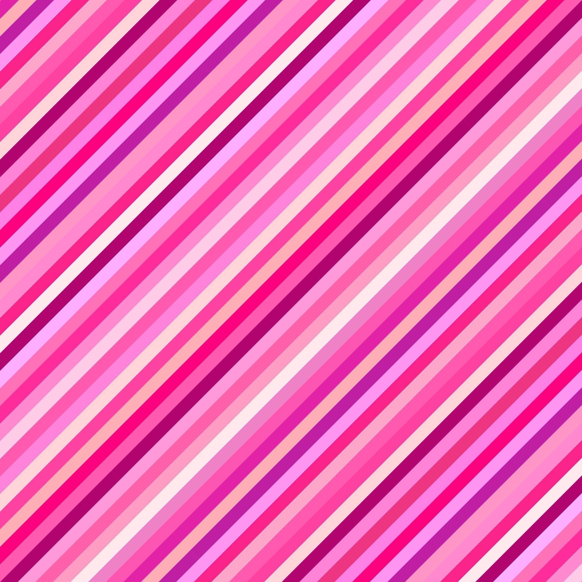 Lewis & Irene Fabric - Animal Alphabet - Pink Stripes - FQ