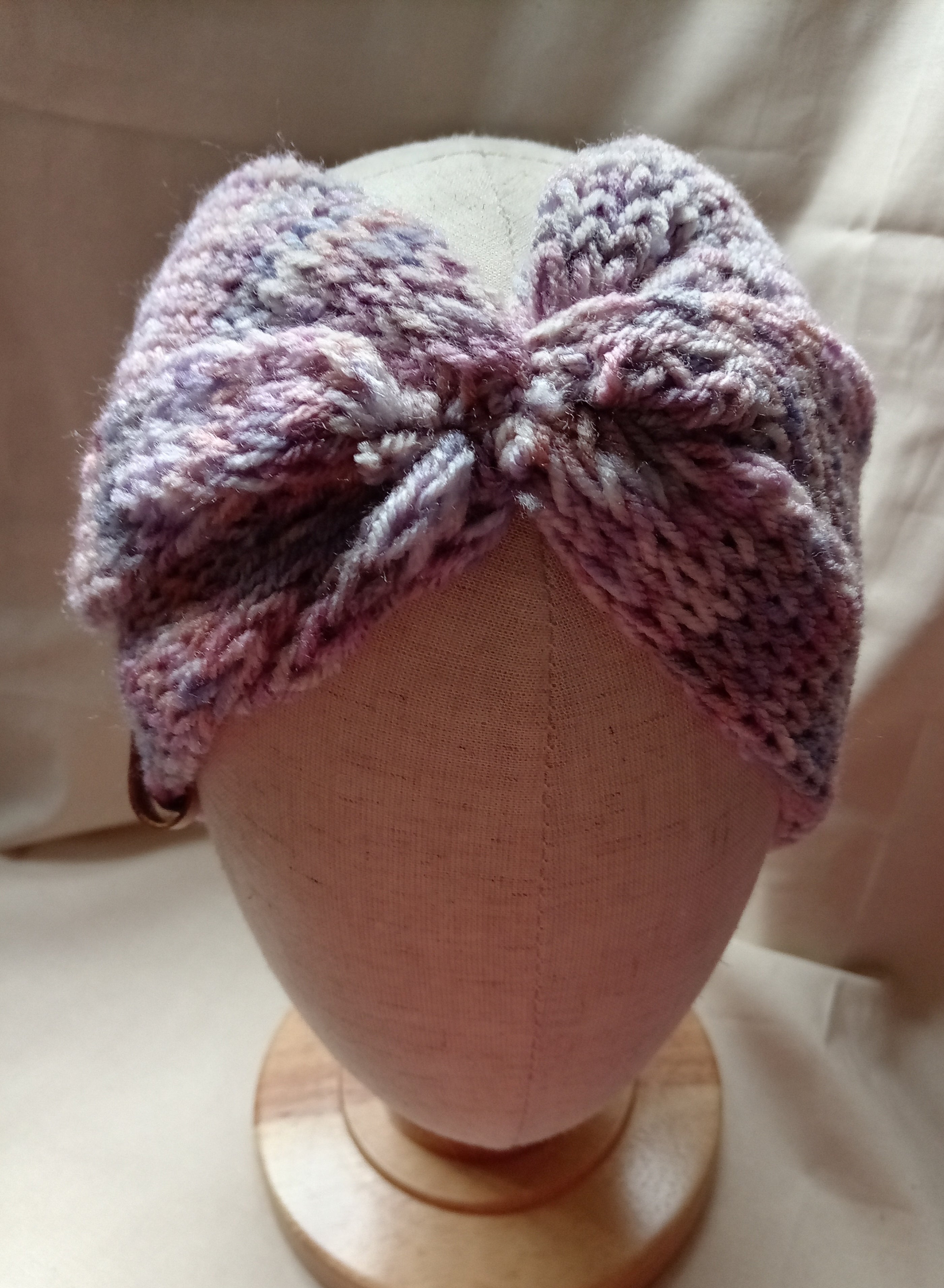Knitted EarWarmers - Moorland Heather