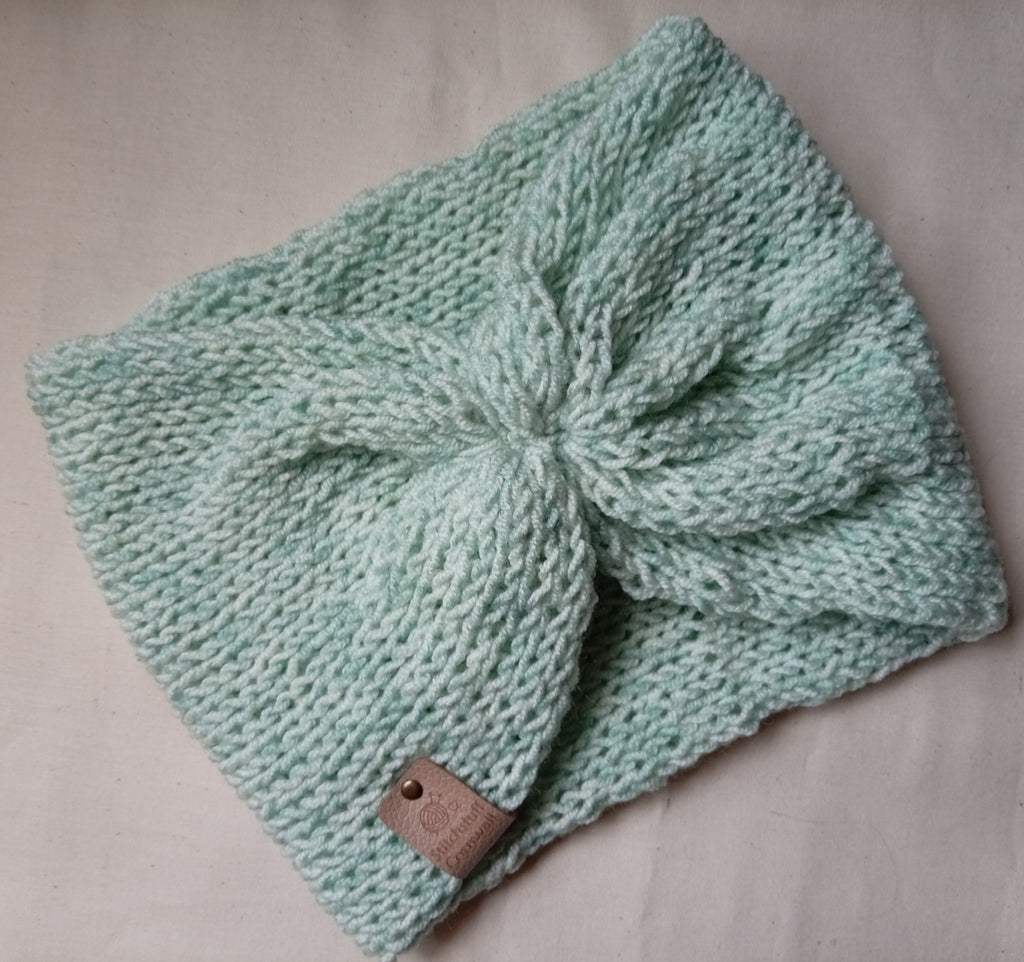Knitted EarWarmers - Sea Foam