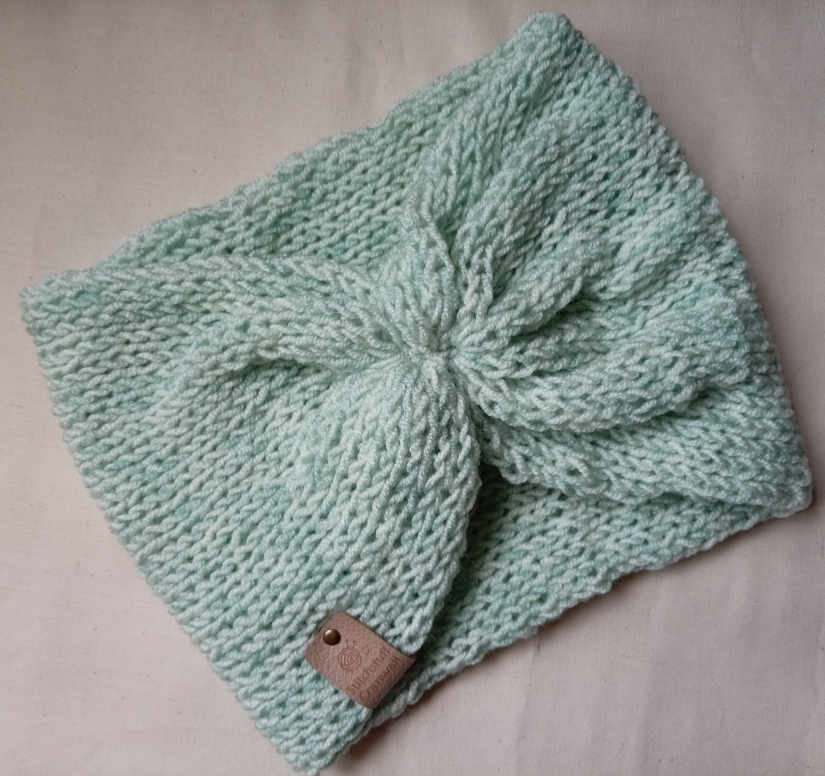 Knitted EarWarmers - Sea Foam