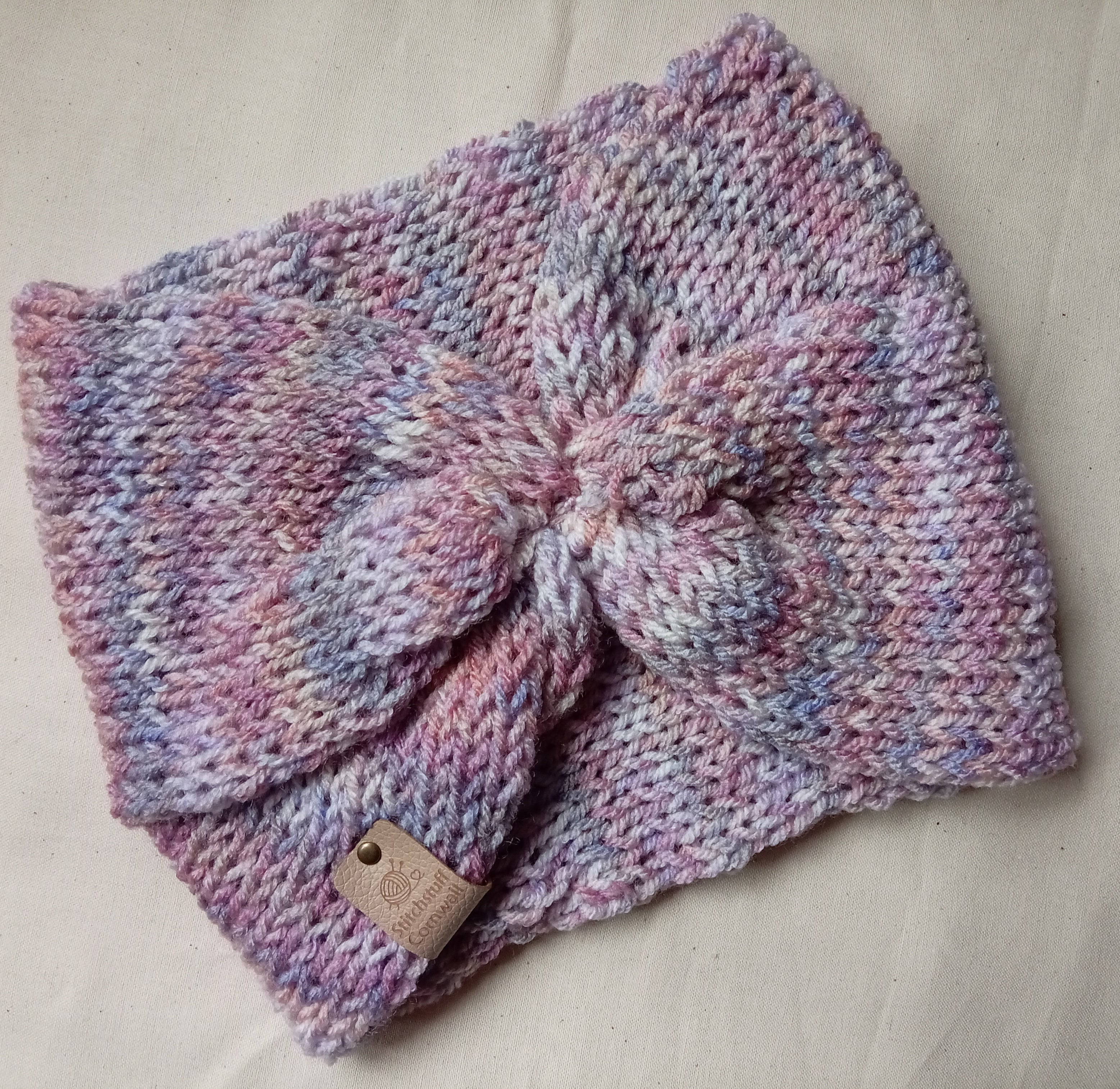 Knitted EarWarmers - Moorland Heather