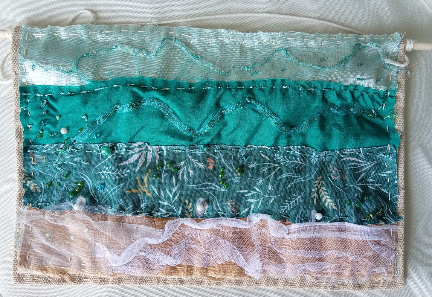 Textile Seascape Wall-Hanging - Tideline