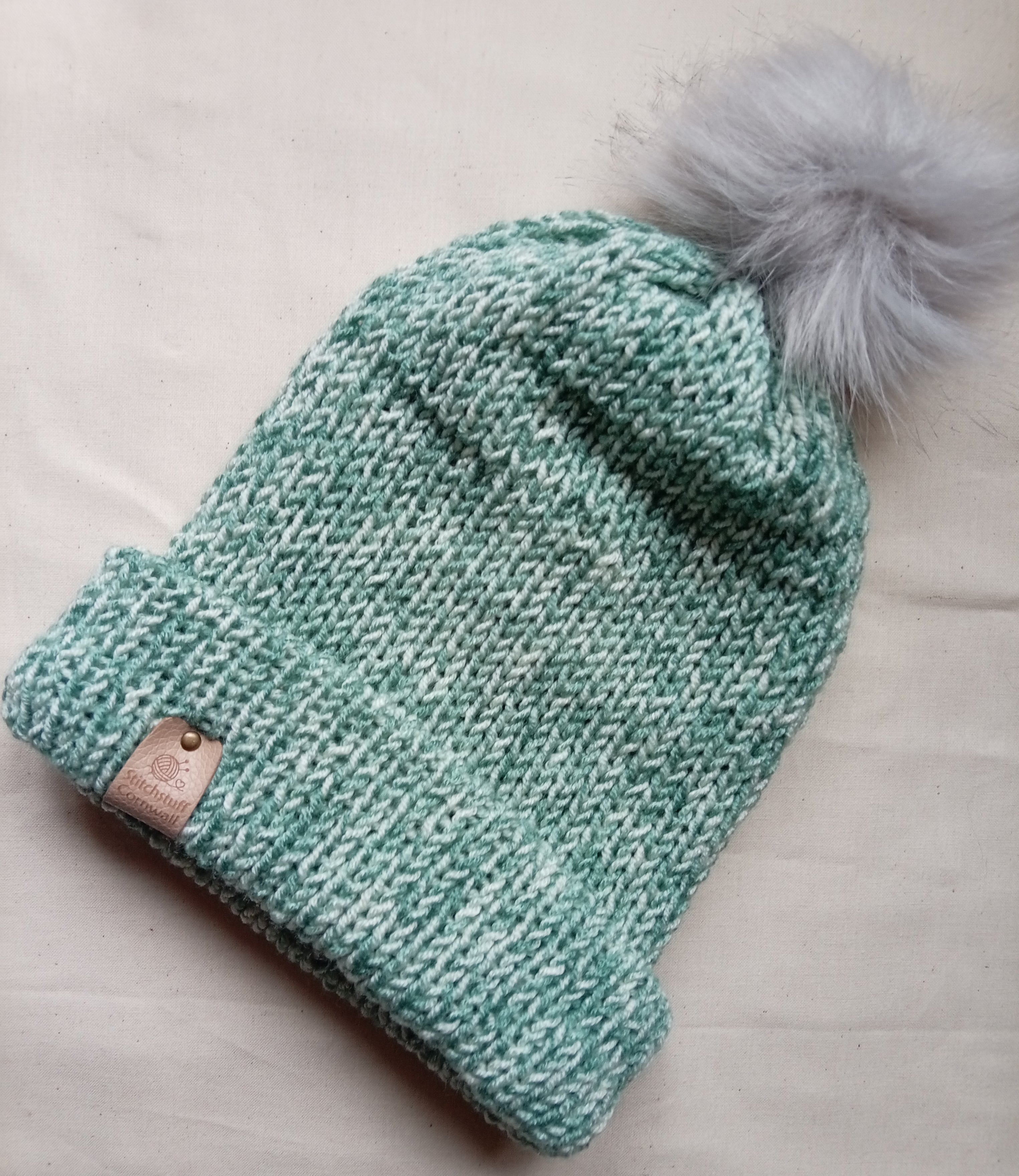Knitted Hat - Sea Glass