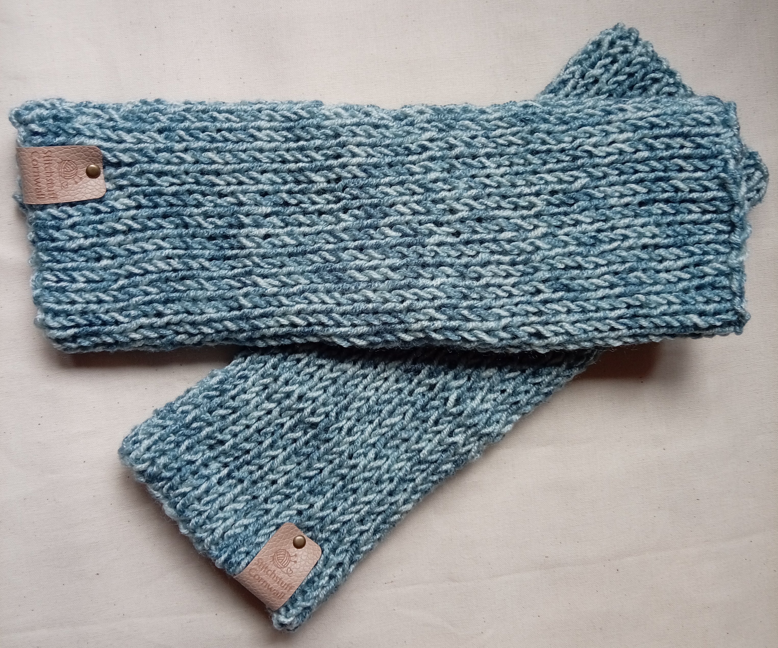 Knitted HandWarmers - Deep Sea